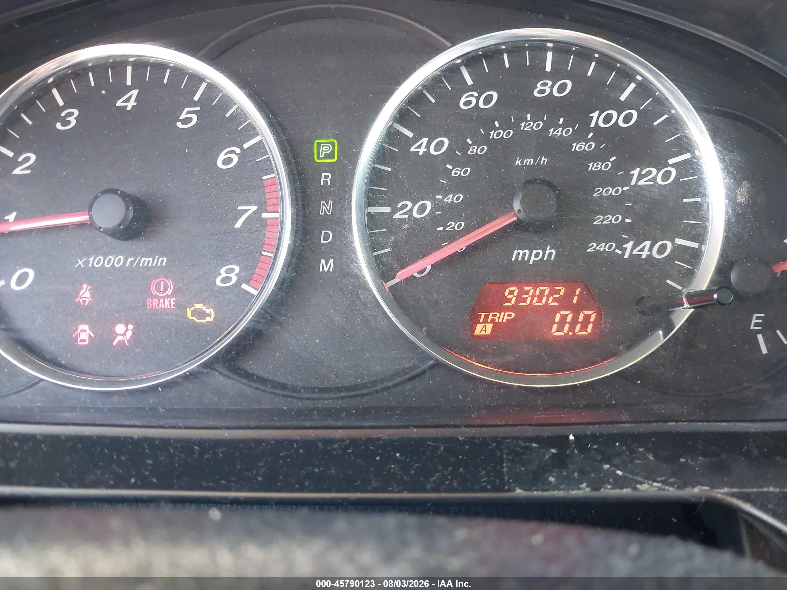 2003 Mazda Mazda6 I Blue vin: 1YVFP80C435M20845