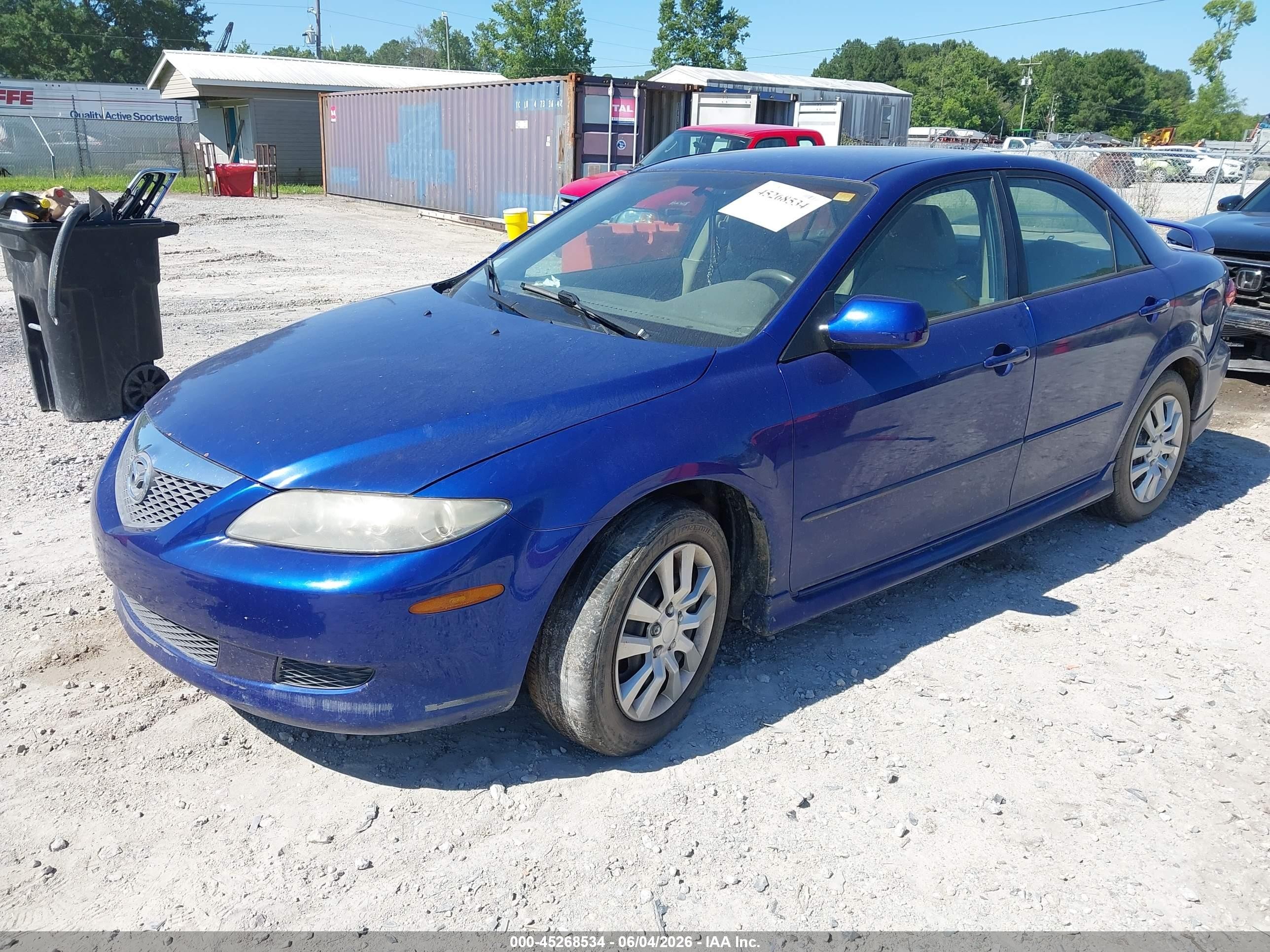 2004 Mazda Mazda6 I Blue vin: 1YVFP80C445N80774
