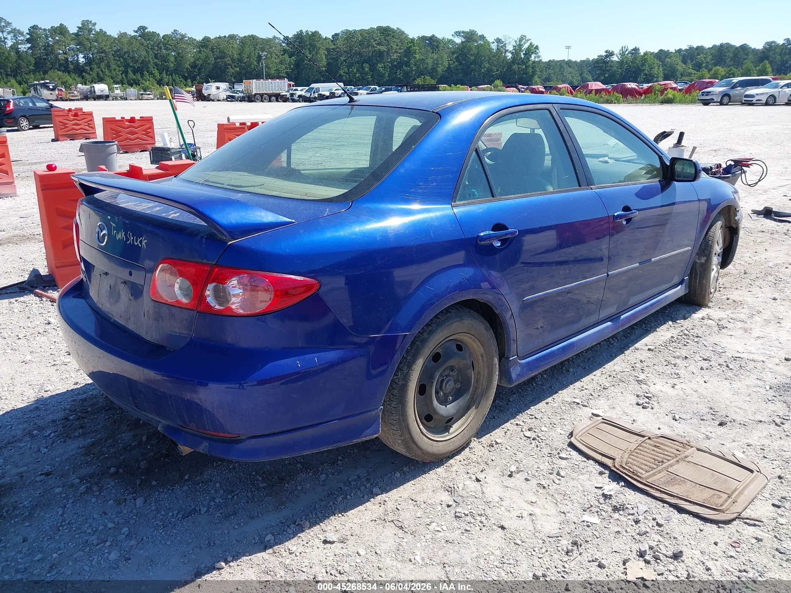 2004 Mazda Mazda6 I Blue vin: 1YVFP80C445N80774