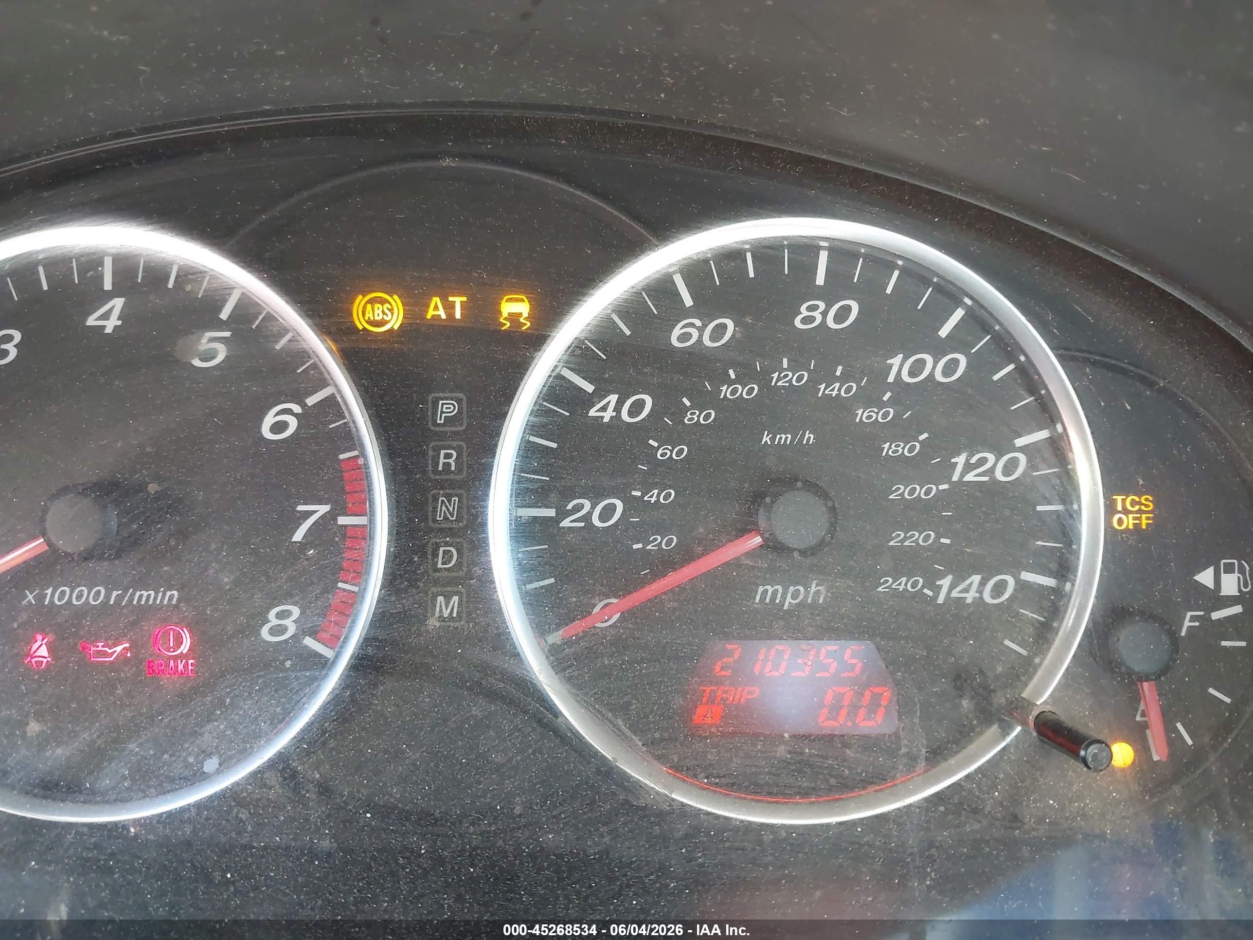 2004 Mazda Mazda6 I Blue vin: 1YVFP80C445N80774