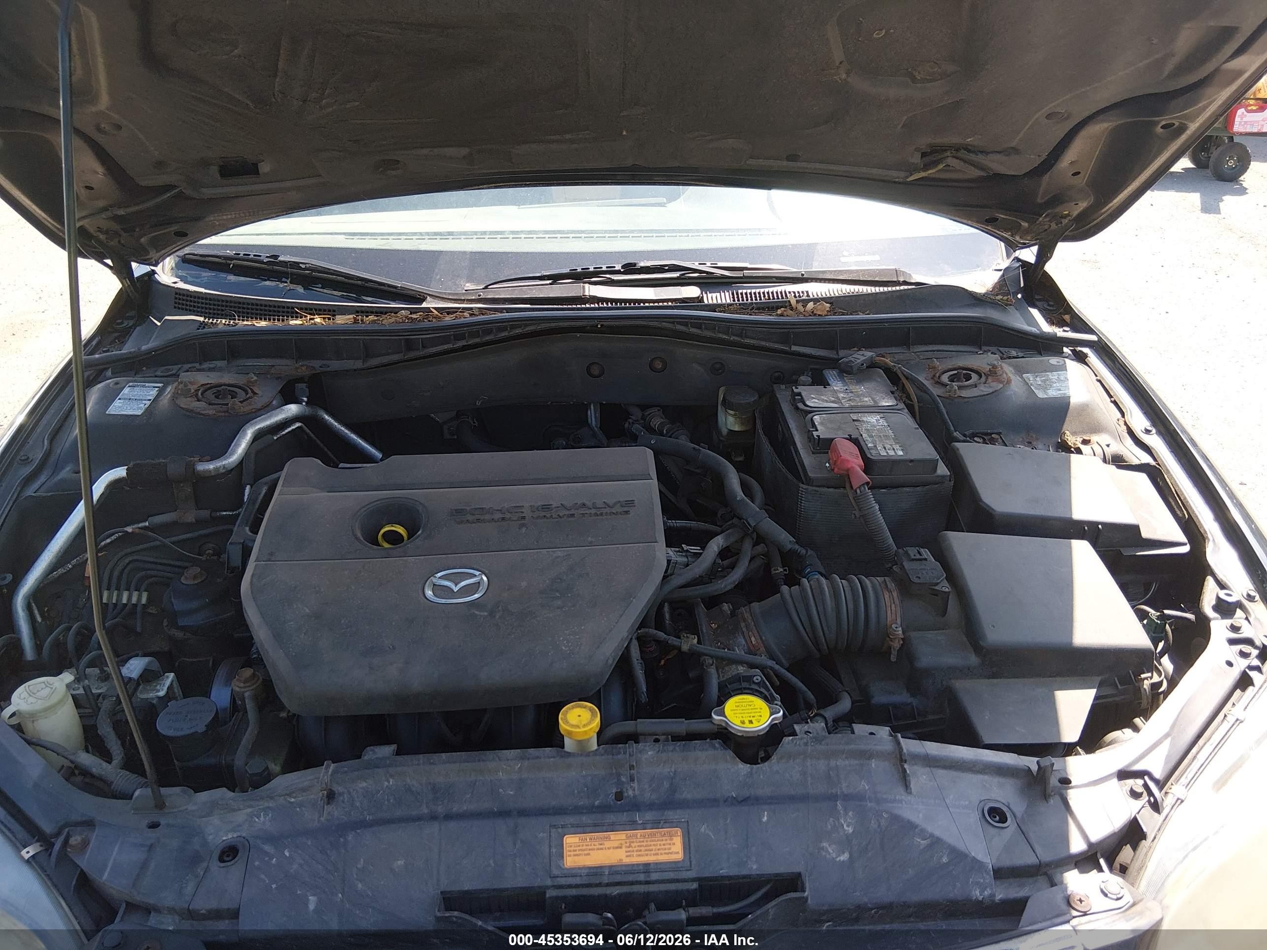 2006 Mazda Mazda6 I Black vin: 1YVFP80C465M06481