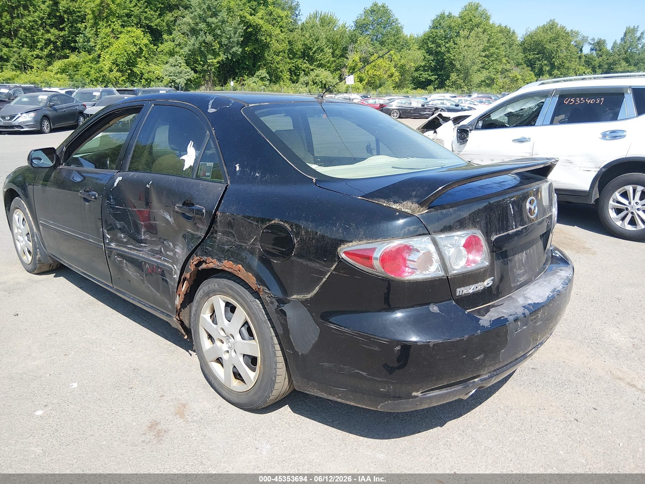 2006 Mazda Mazda6 I Black vin: 1YVFP80C465M06481
