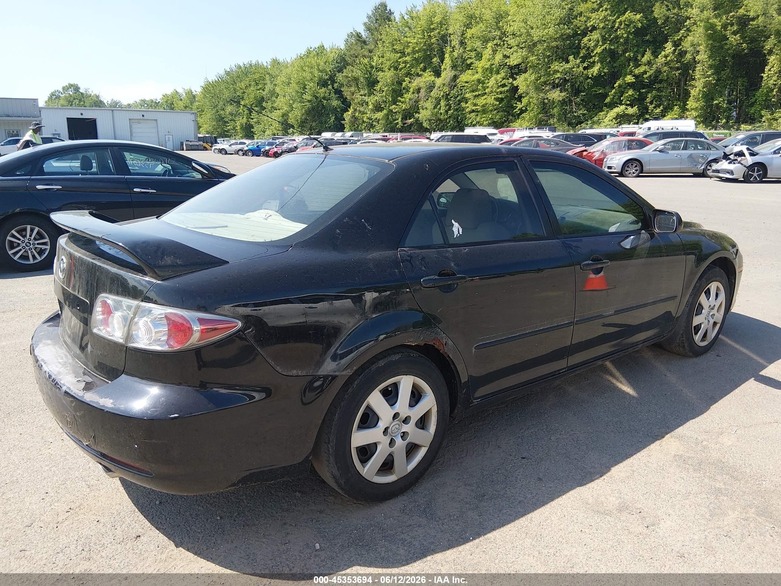 2006 Mazda Mazda6 I Black vin: 1YVFP80C465M06481