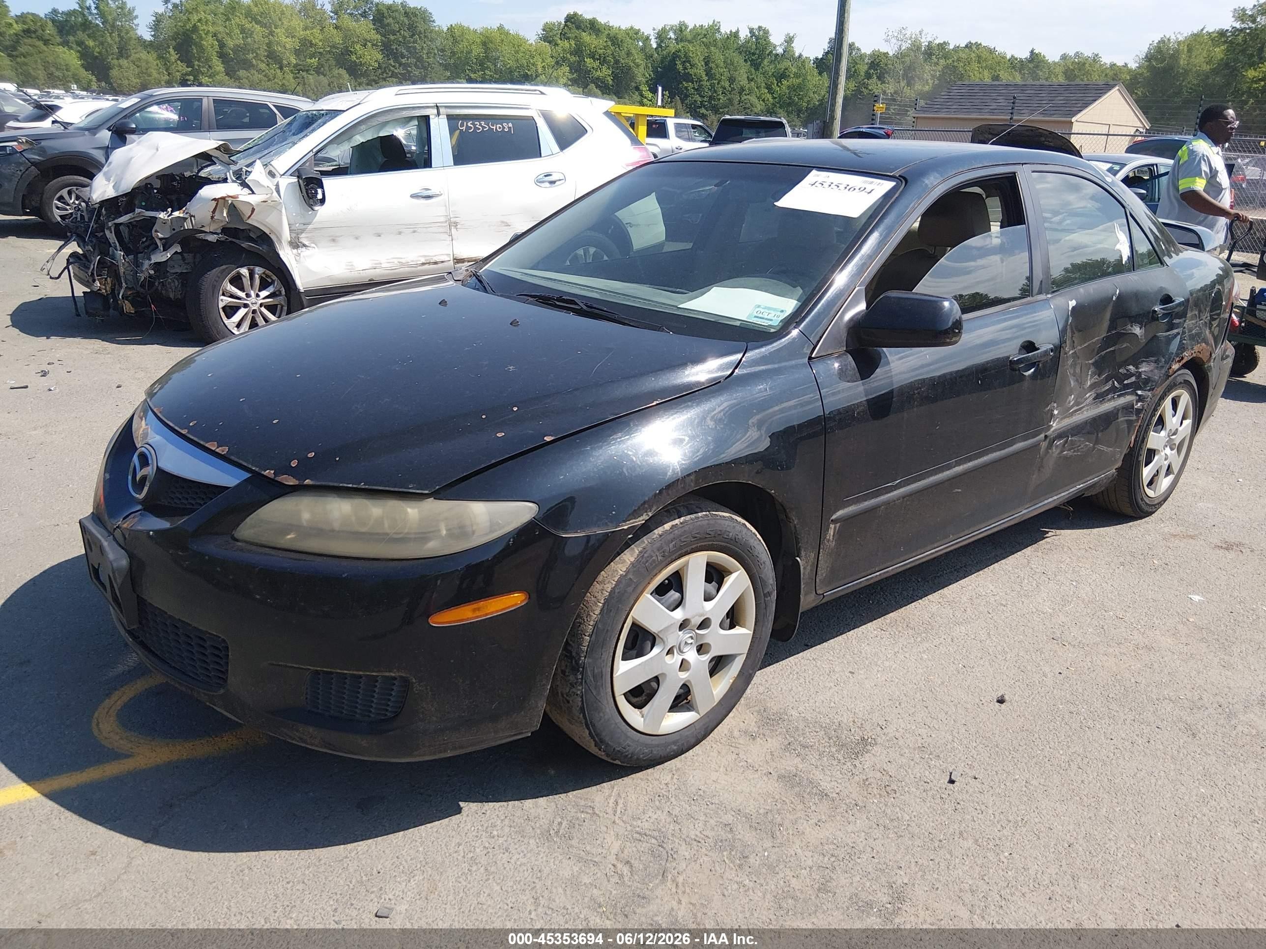 2006 Mazda Mazda6 I Black vin: 1YVFP80C465M06481