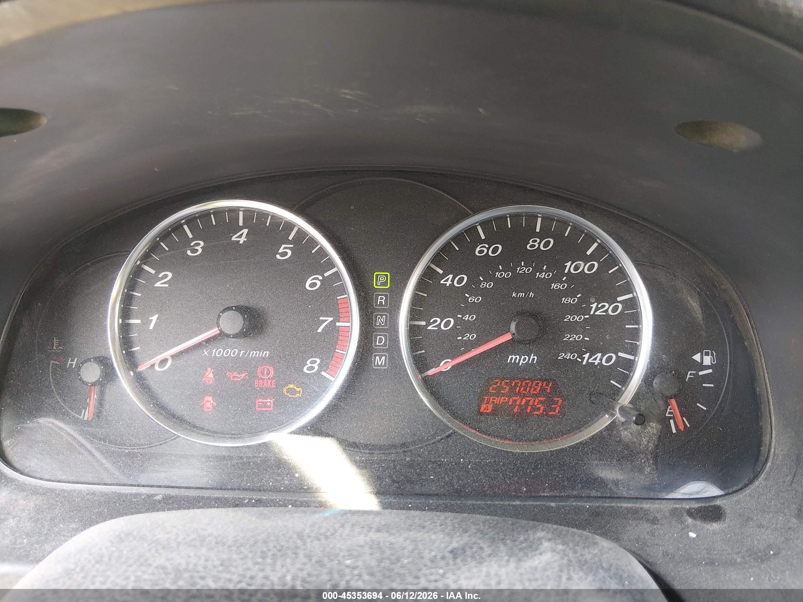 2006 Mazda Mazda6 I Black vin: 1YVFP80C465M06481