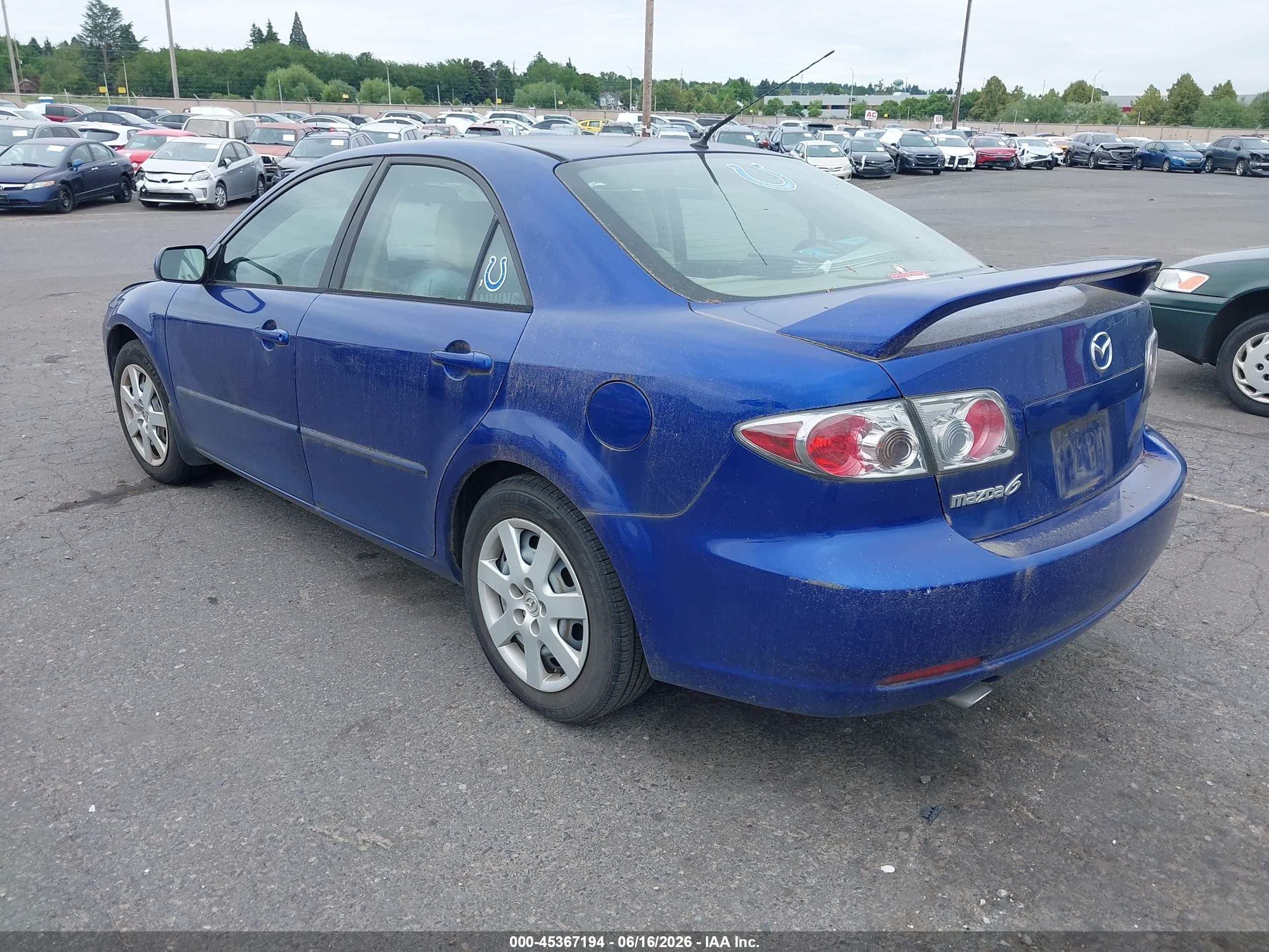 2006 Mazda Mazda6 I Blue vin: 1YVFP80C465M29601