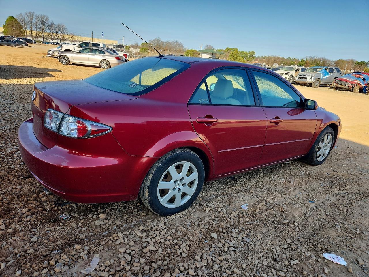 2006 Mazda 6 I Burgundy vin: 1YVFP80C465M66079