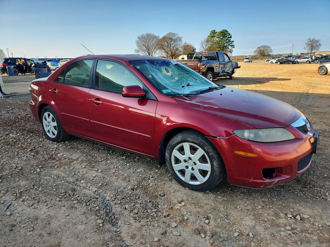 2006 Mazda 6 I Burgundy vin: 1YVFP80C465M66079