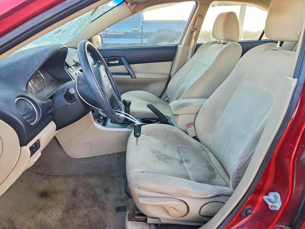 2006 Mazda 6 I Burgundy vin: 1YVFP80C465M66079