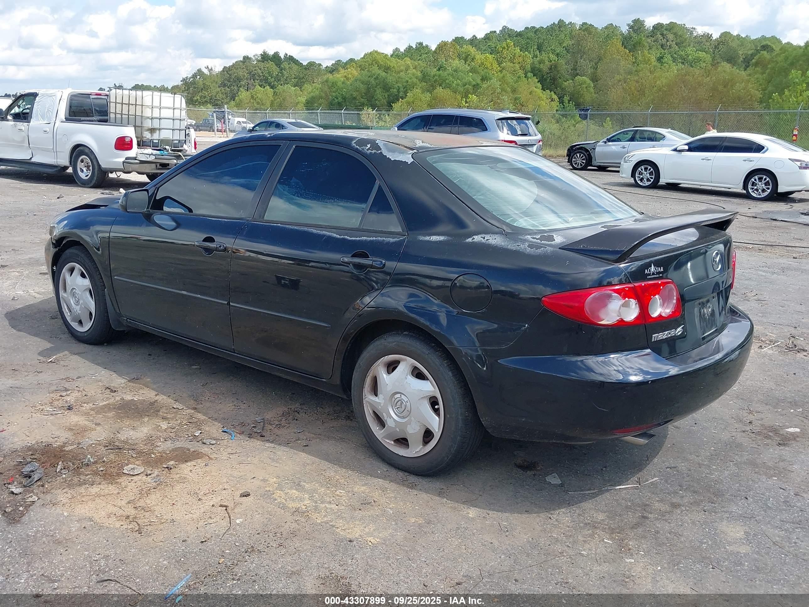 2003 Mazda Mazda6 I Black vin: 1YVFP80C535M02872