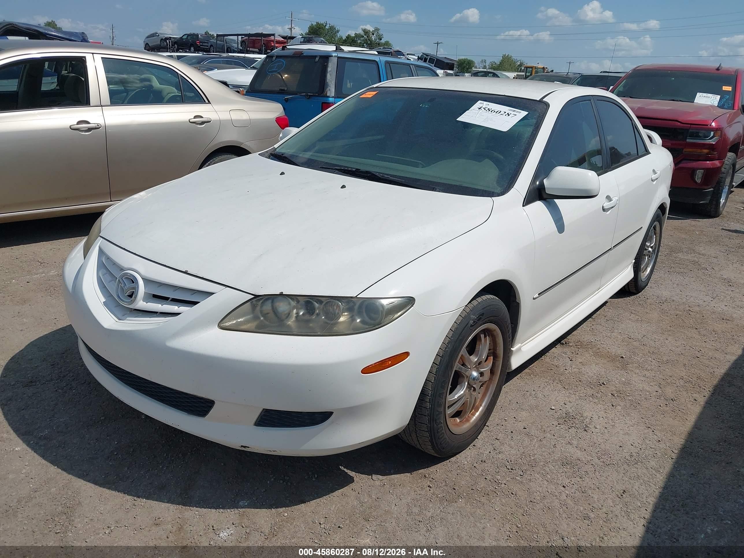 2003 Mazda Mazda6 I White vin: 1YVFP80C535M24662