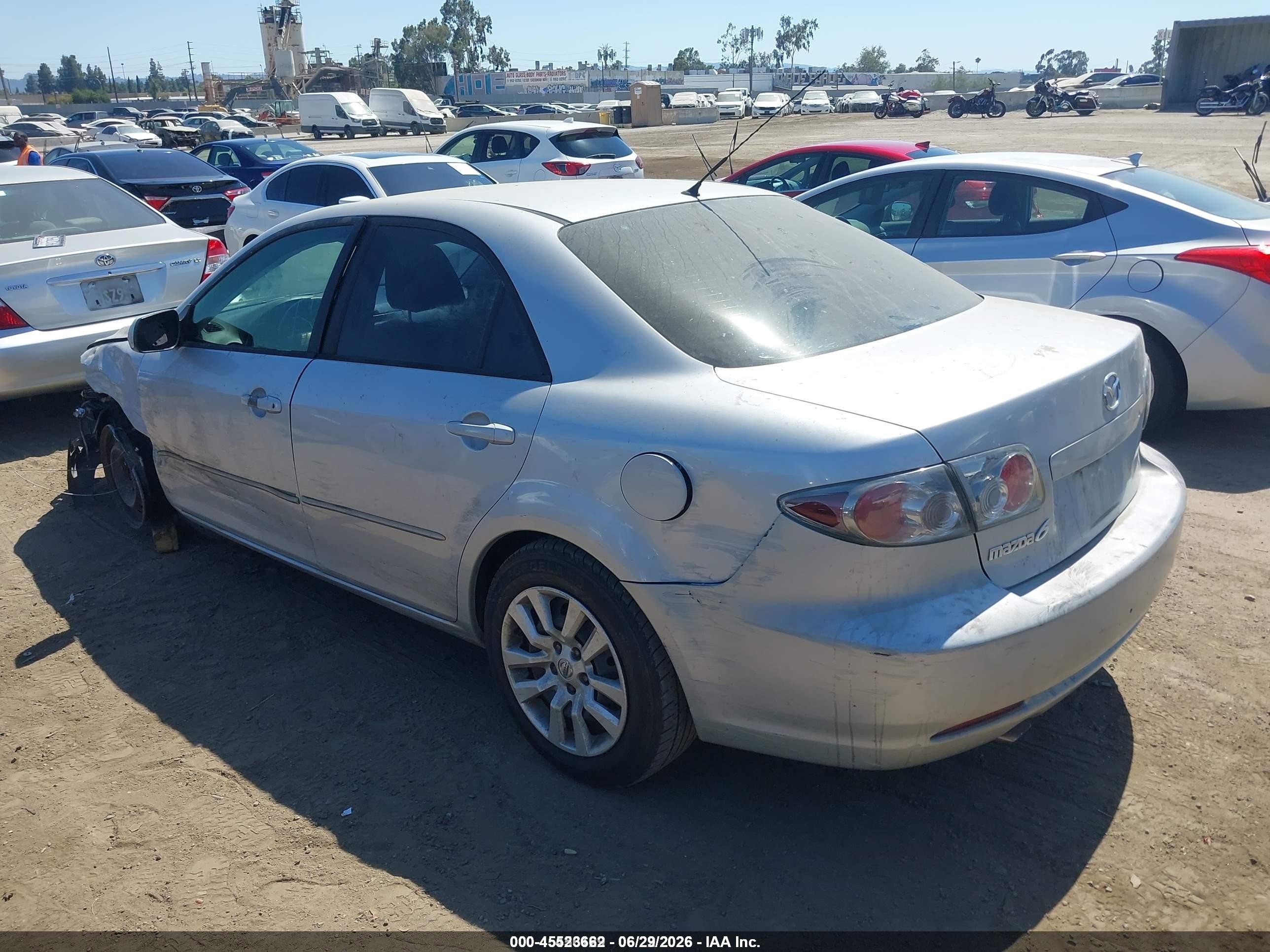 2006 Mazda Mazda6 I Silver vin: 1YVFP80C565M48500