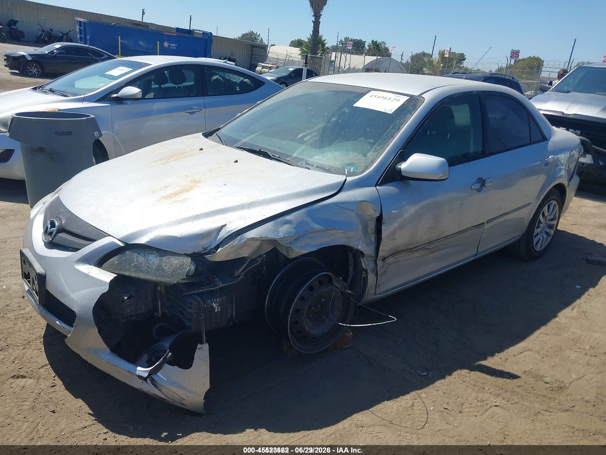 2006 Mazda Mazda6 I Silver vin: 1YVFP80C565M48500