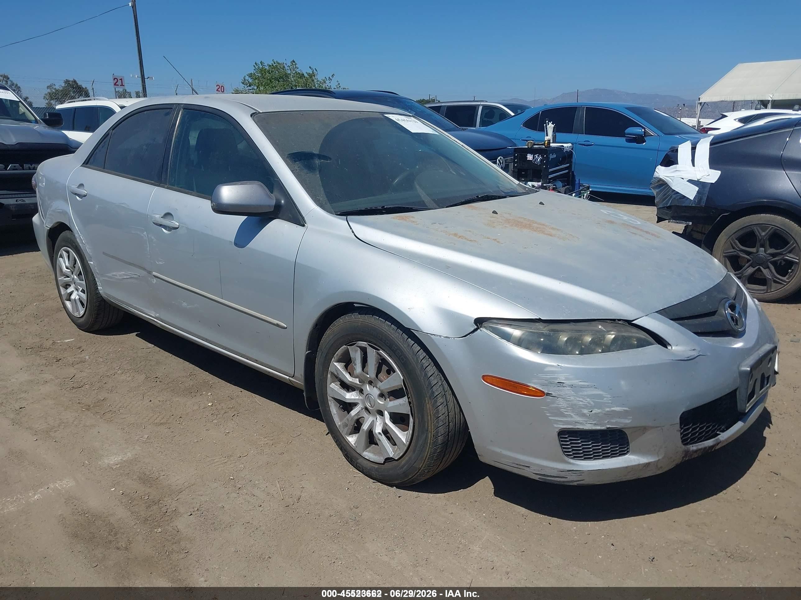 2006 Mazda Mazda6 I Silver vin: 1YVFP80C565M48500