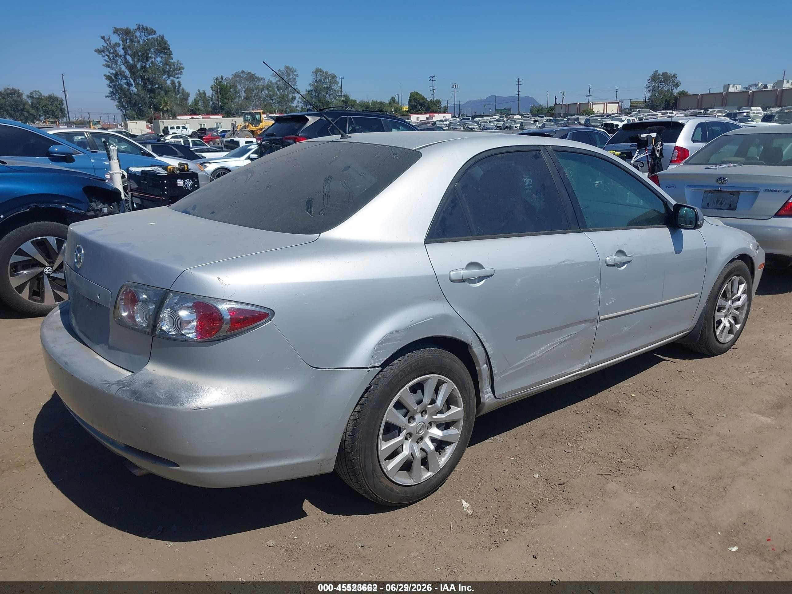 2006 Mazda Mazda6 I Silver vin: 1YVFP80C565M48500