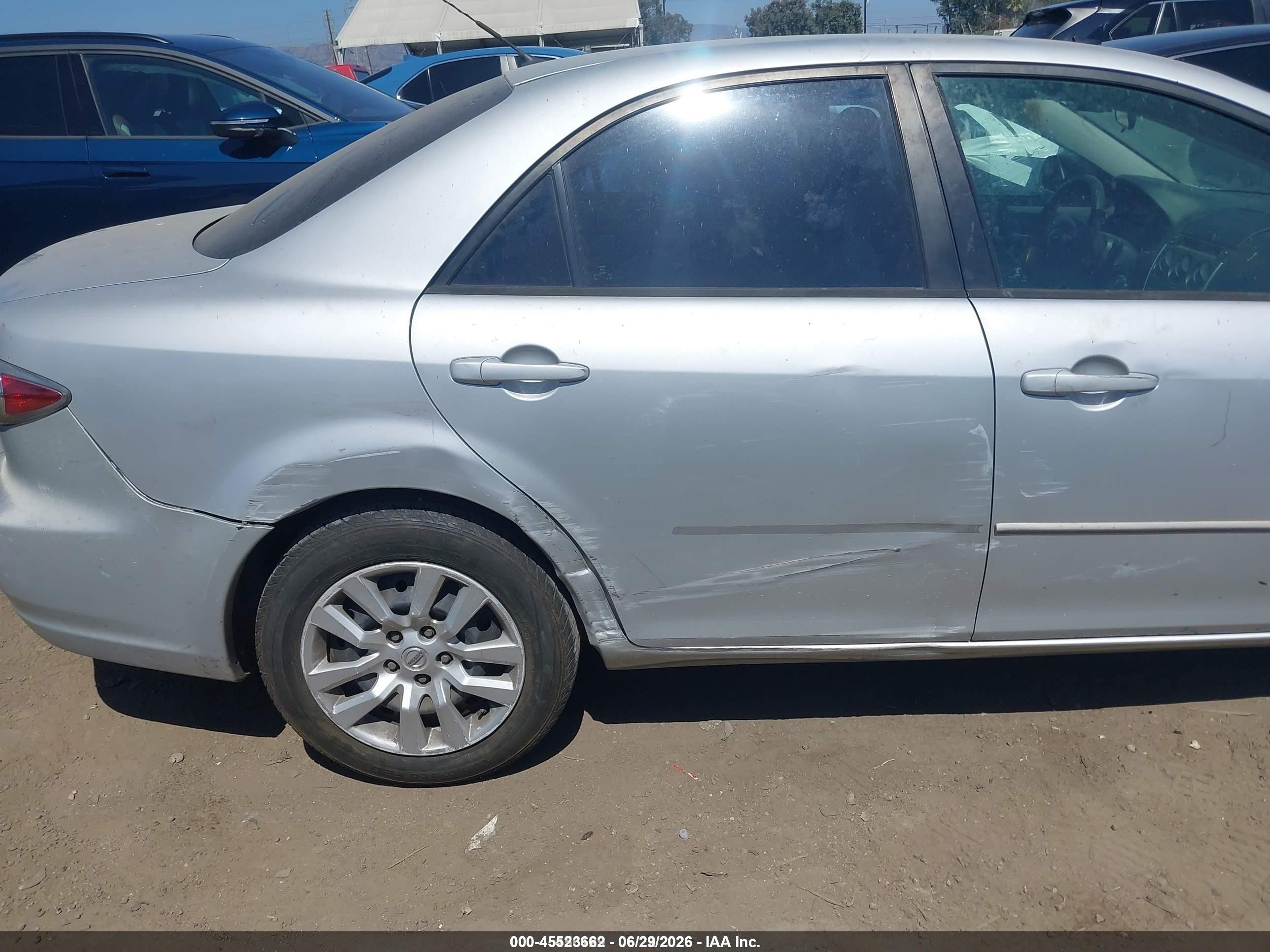 2006 Mazda Mazda6 I Silver vin: 1YVFP80C565M48500