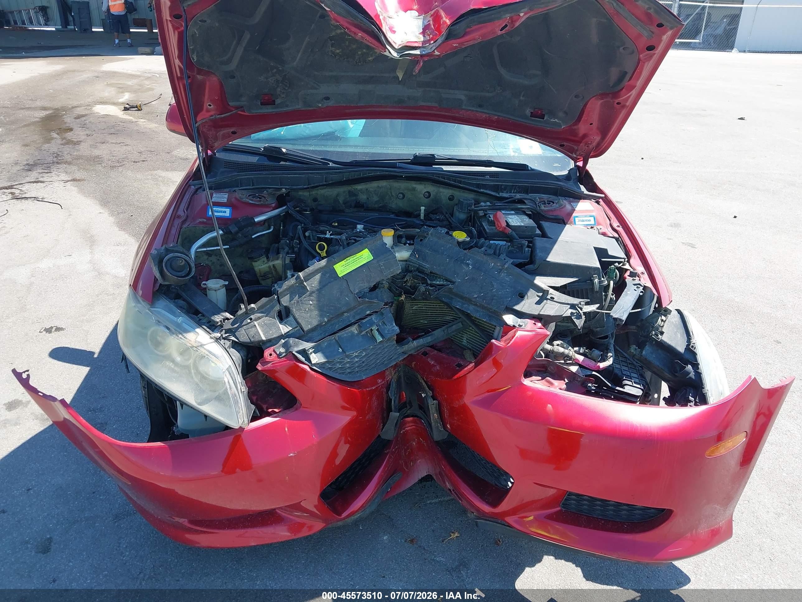 2003 Mazda Mazda6 I Красный vin: 1YVFP80C635M51093