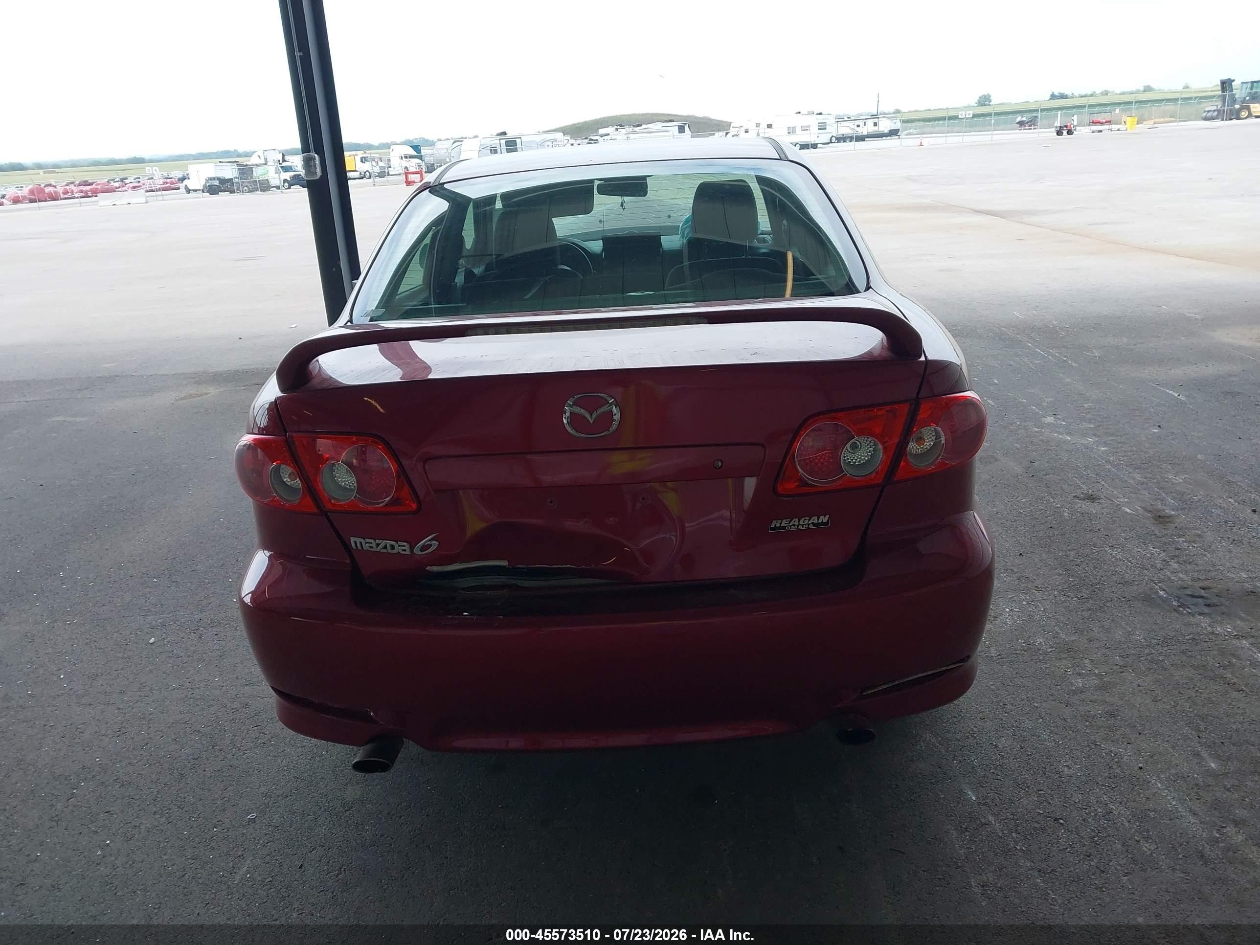 2003 Mazda Mazda6 I Красный vin: 1YVFP80C635M51093