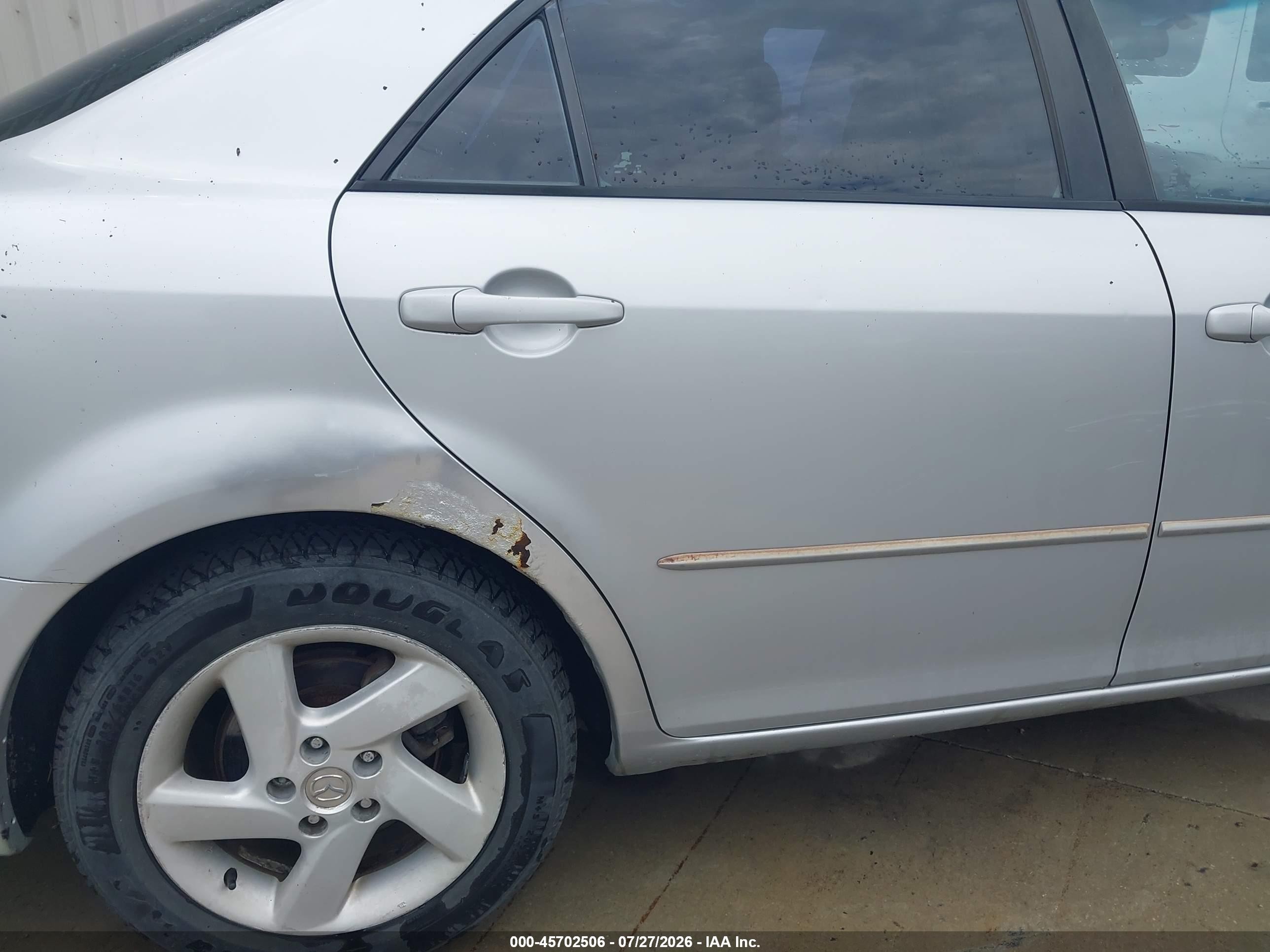 2006 Mazda Mazda6 I Серебряный vin: 1YVFP80C665M03470