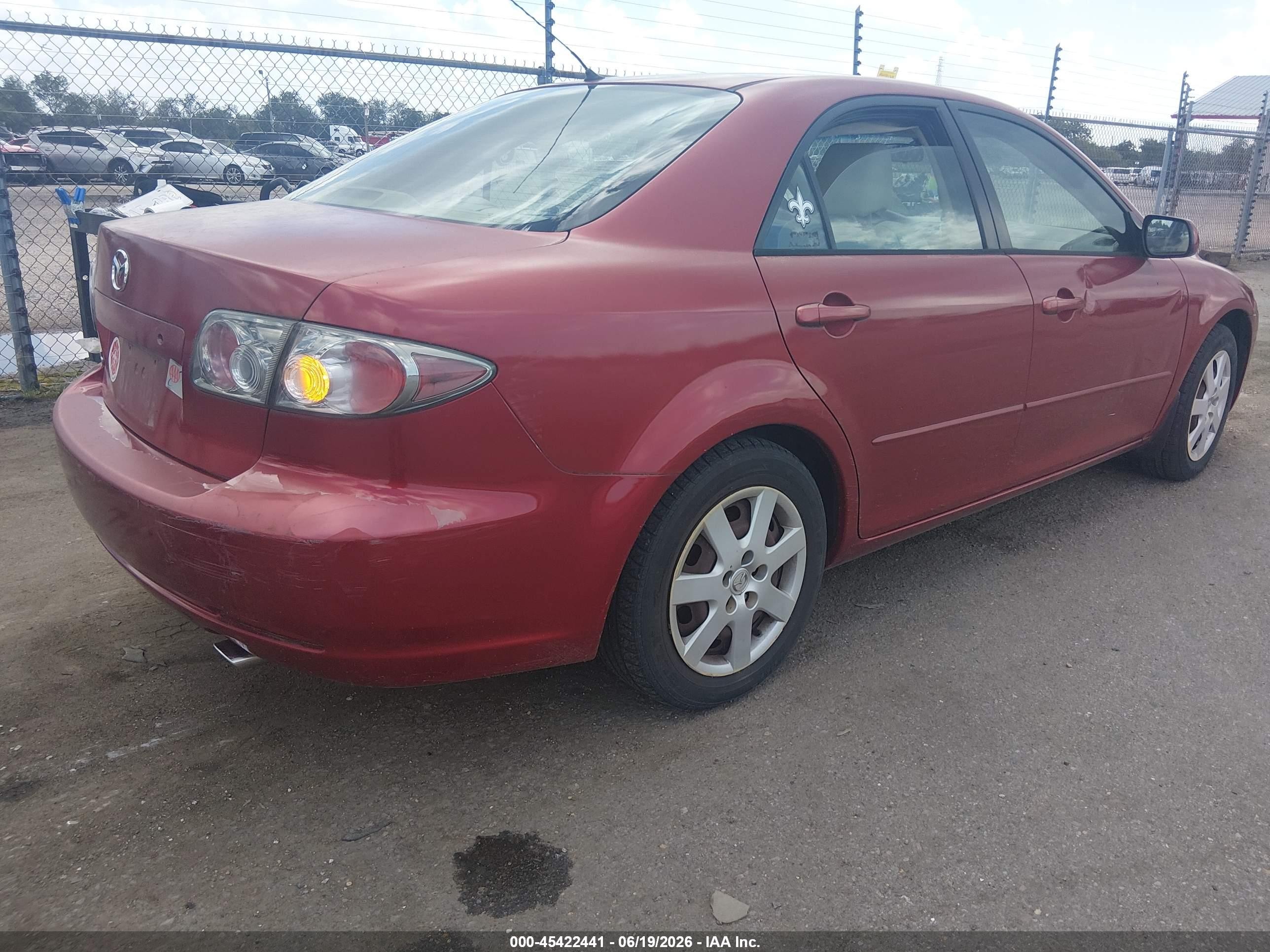 2006 Mazda Mazda6 I Red vin: 1YVFP80C665M06577