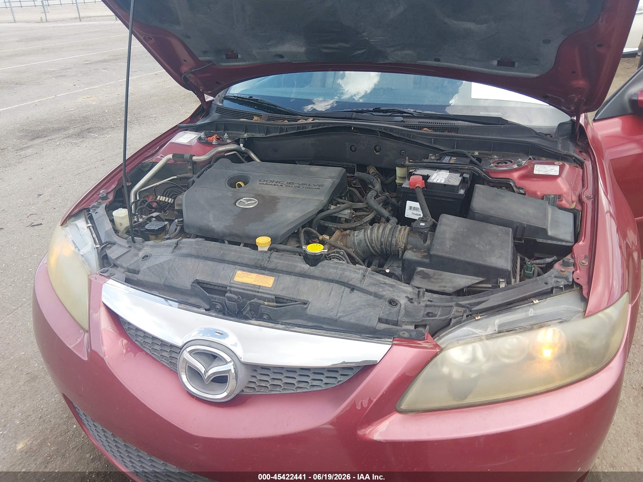 2006 Mazda Mazda6 I Red vin: 1YVFP80C665M06577