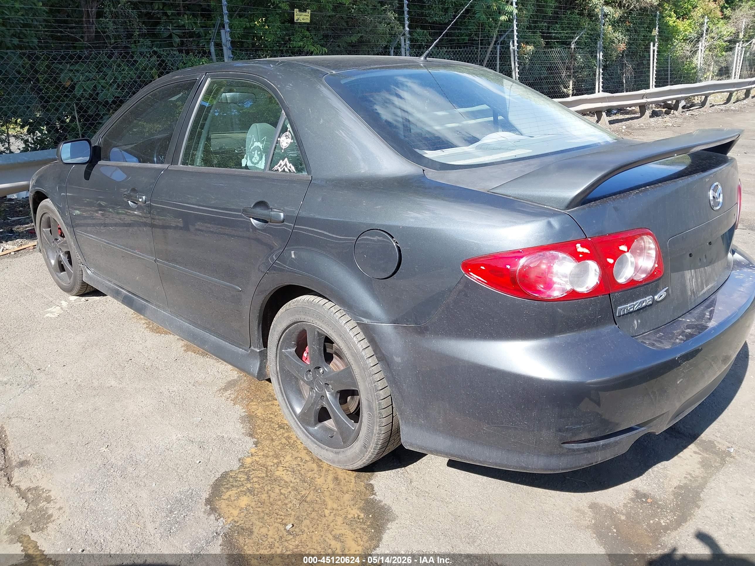 2004 Mazda Mazda6 I Gray vin: 1YVFP80C745N09584