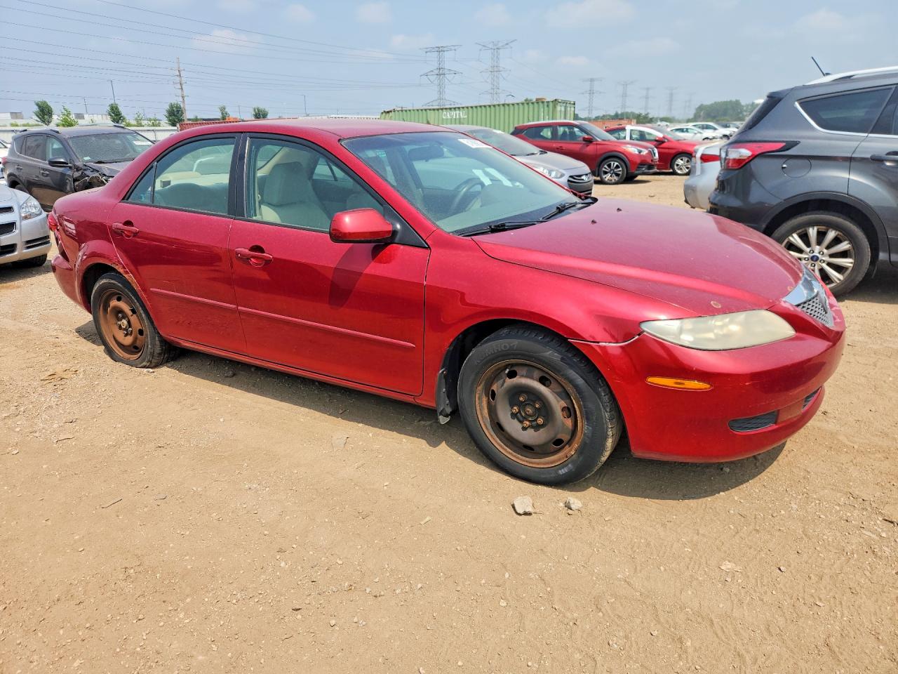 2003 Mazda 6 I Red vin: 1YVFP80C835M34618