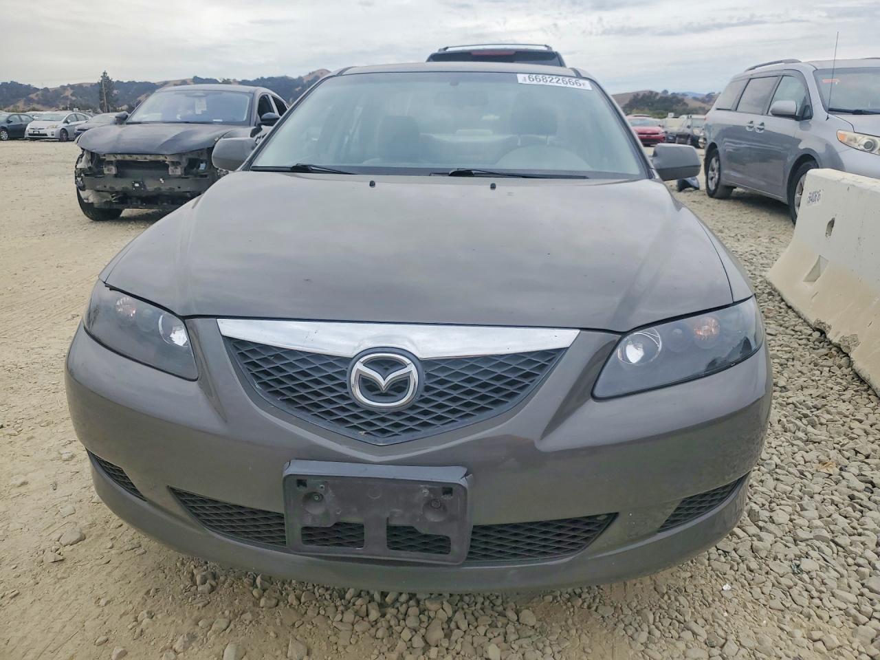 2004 Mazda 6 I Gray vin: 1YVFP80C845N66215