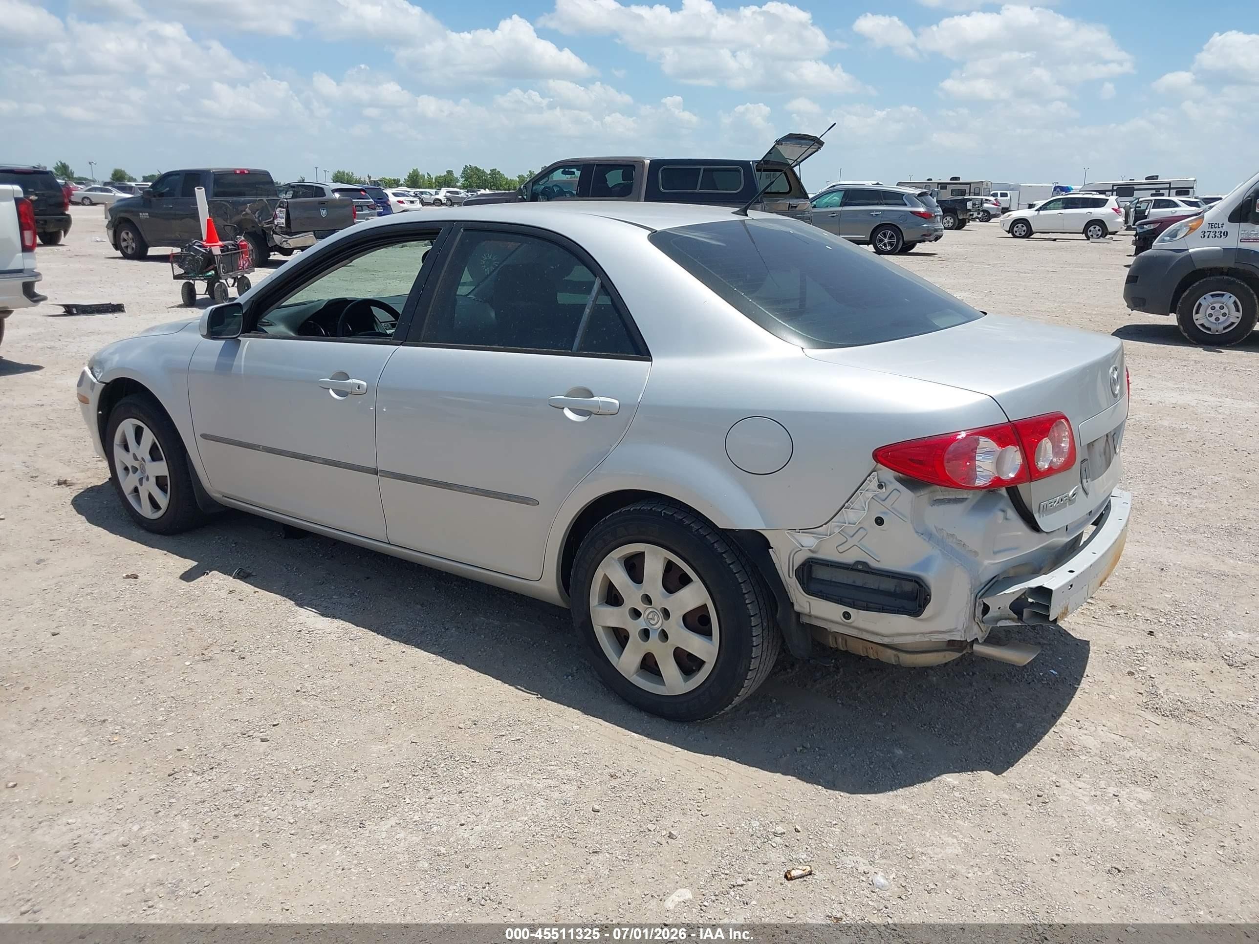 2005 Mazda Mazda6 I Base Silver vin: 1YVFP80C855M26912