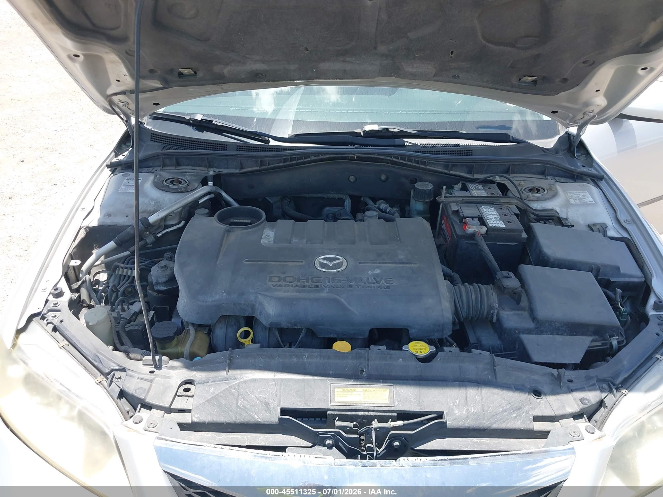 2005 Mazda Mazda6 I Base Silver vin: 1YVFP80C855M26912
