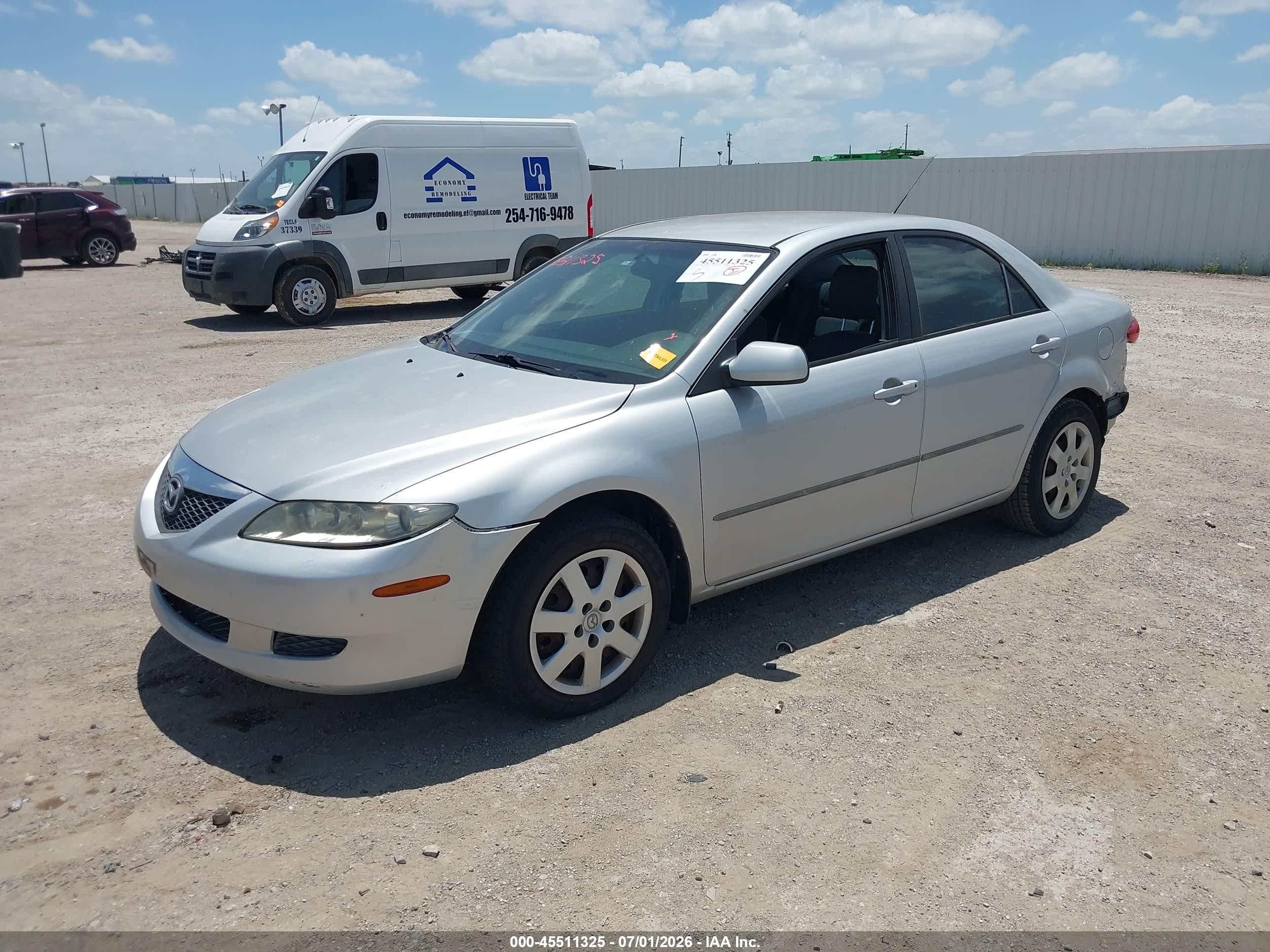2005 Mazda Mazda6 I Base Silver vin: 1YVFP80C855M26912