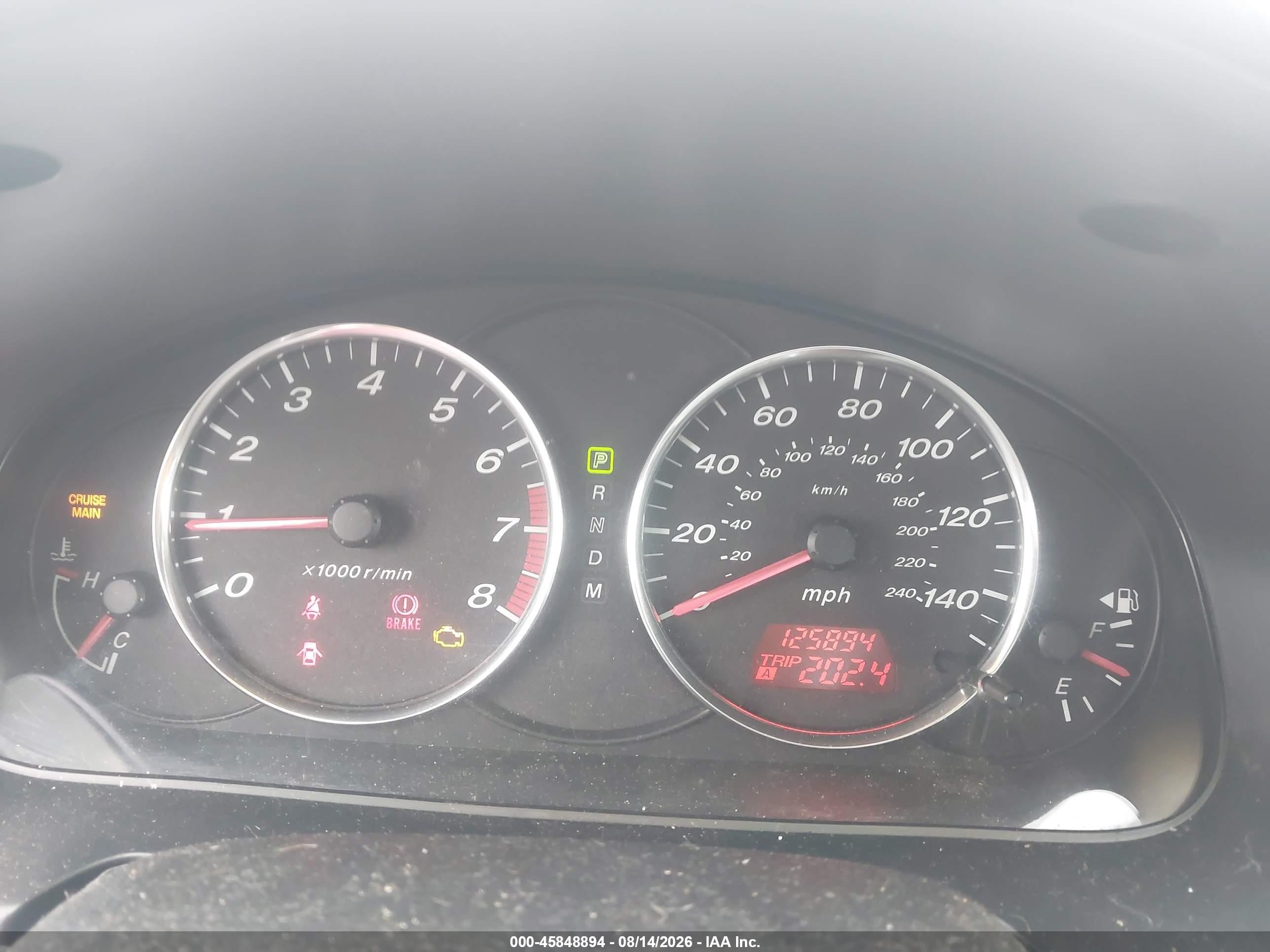 2003 Mazda Mazda6 I Черный vin: 1YVFP80C935M36281