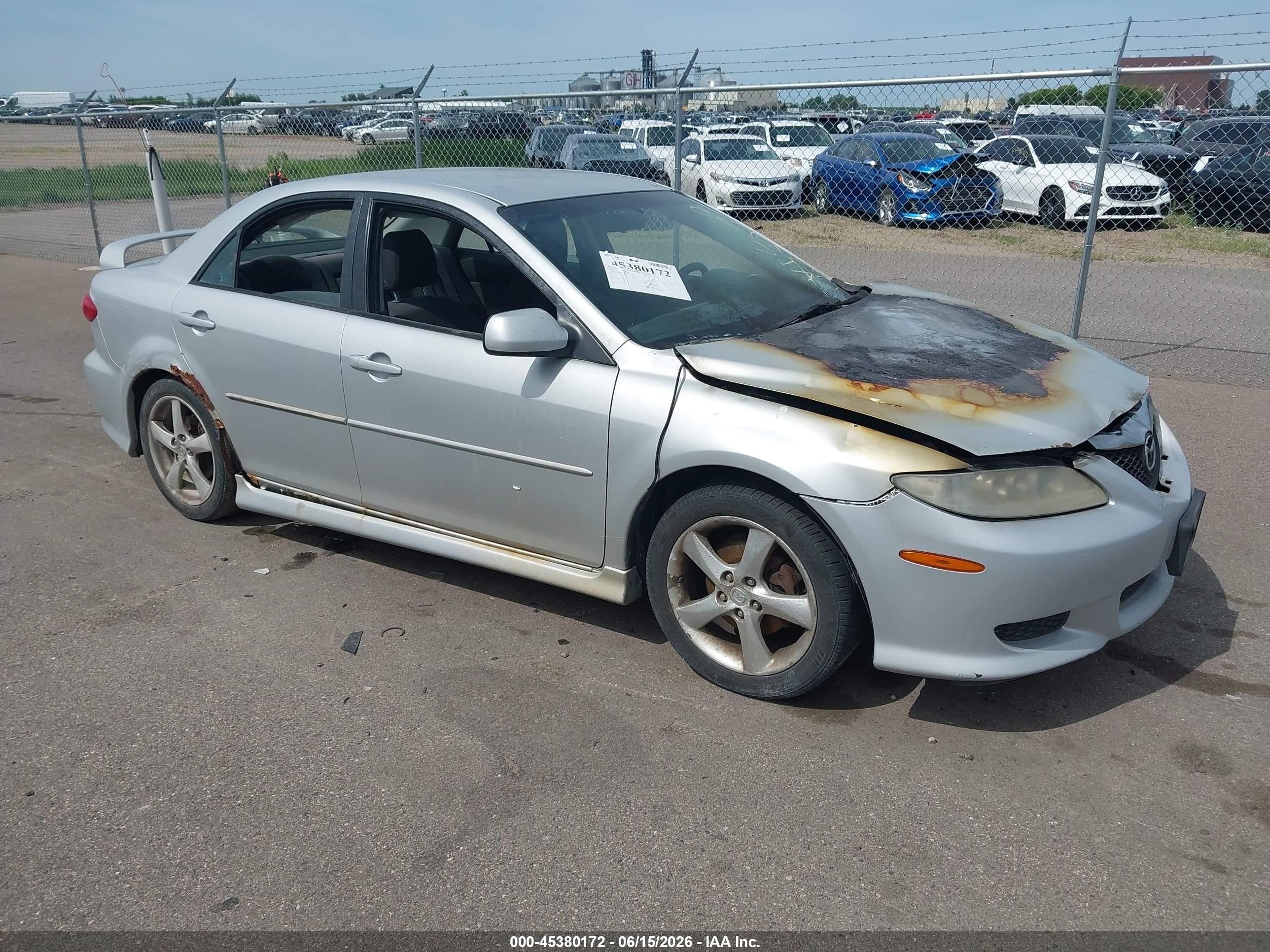 2003 Mazda Mazda6 I Серебряный vin: 1YVFP80CX35M00972
