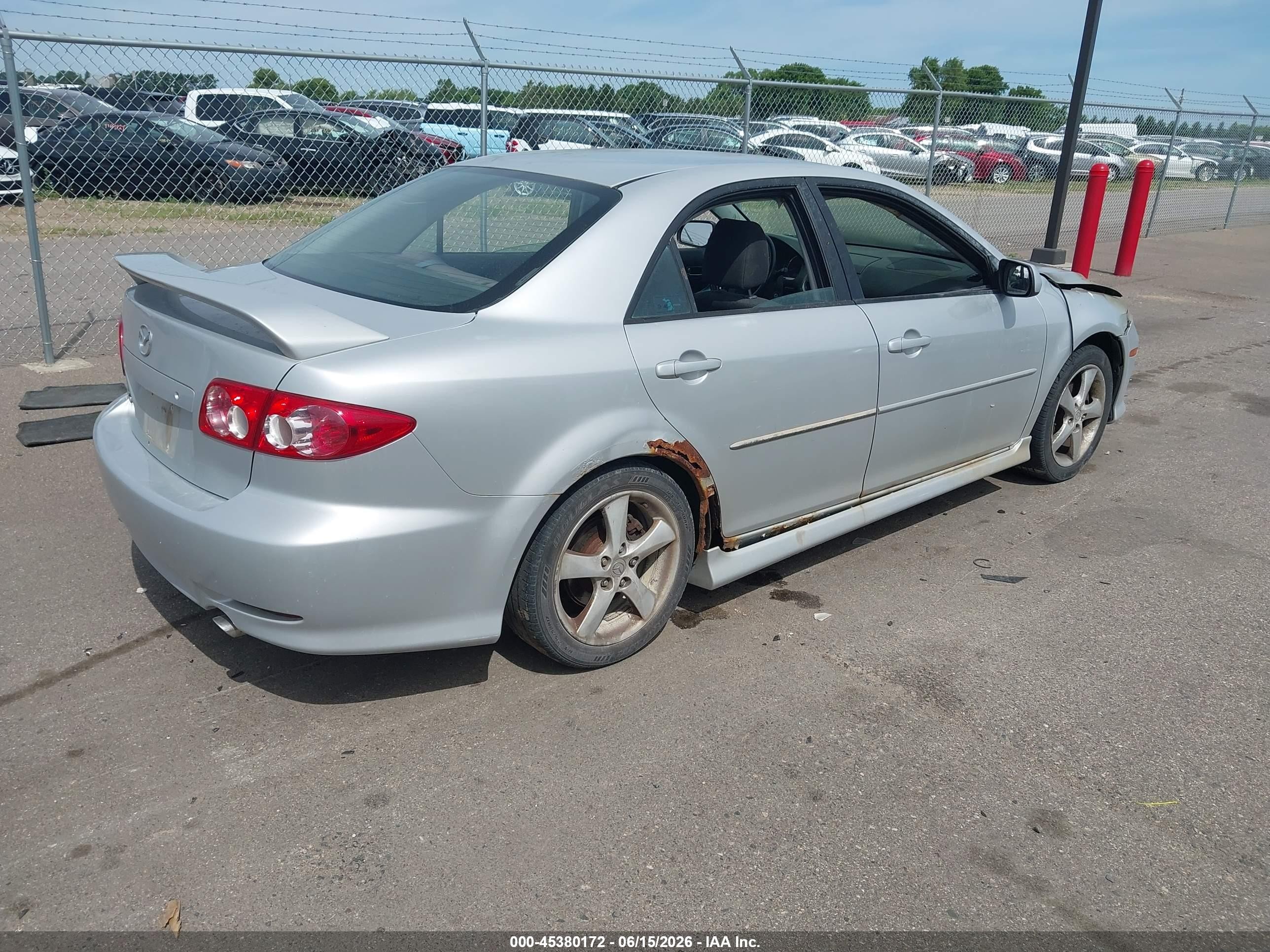 2003 Mazda Mazda6 I Silver vin: 1YVFP80CX35M00972