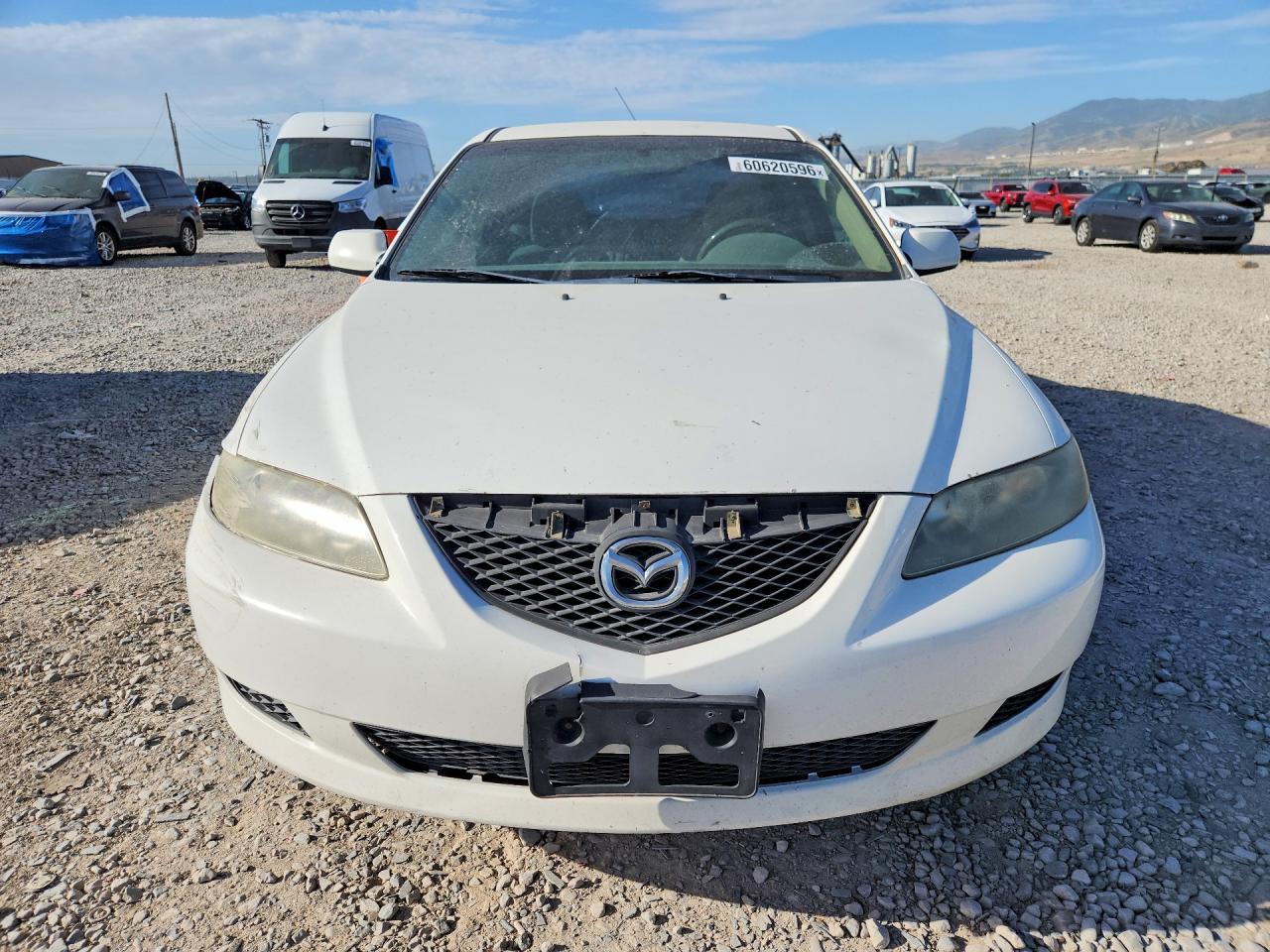 2004 Mazda 6 I White vin: 1YVFP80CX45N25858