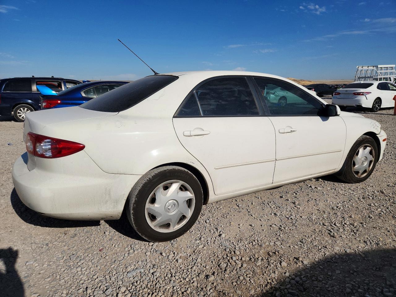 2004 Mazda 6 I White vin: 1YVFP80CX45N25858