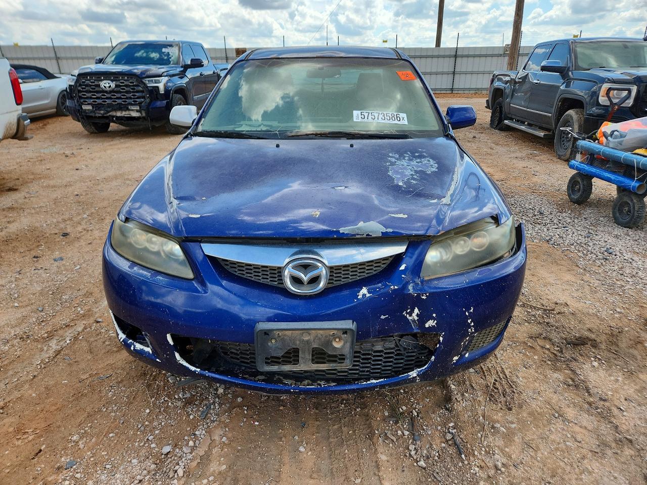 2006 Mazda 6 I Blue vin: 1YVFP80CX65M36553