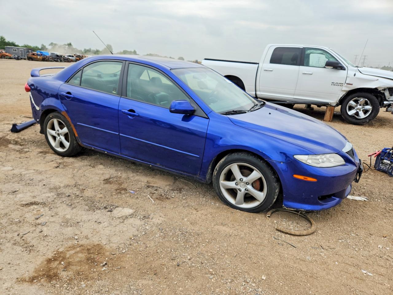 2004 Mazda 6 S Blue vin: 1YVFP80D145N10917
