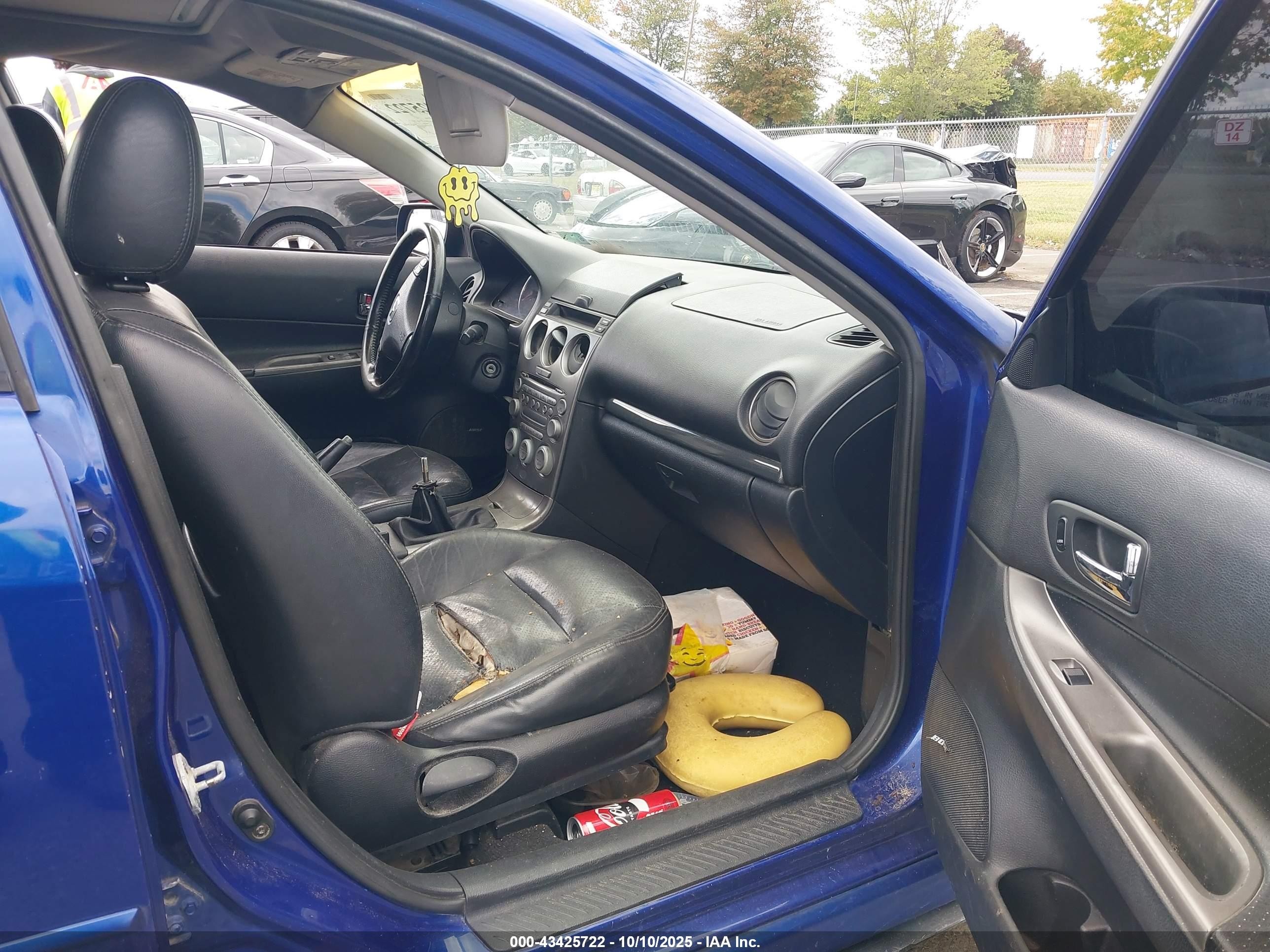 2004 Mazda Mazda6 S Синий vin: 1YVFP80D145N33419