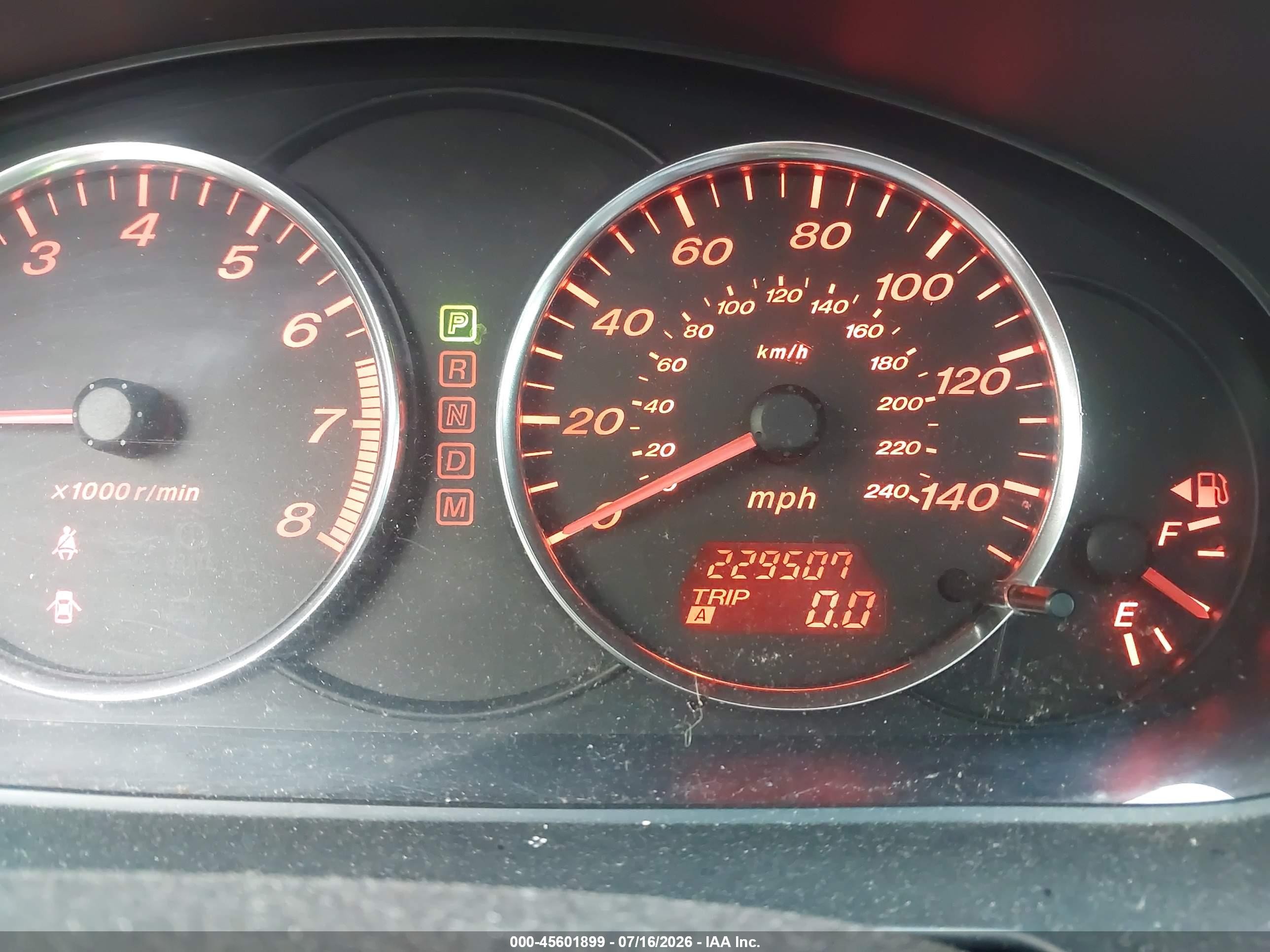 2004 Mazda Mazda6 S Красный vin: 1YVFP80D245N12384