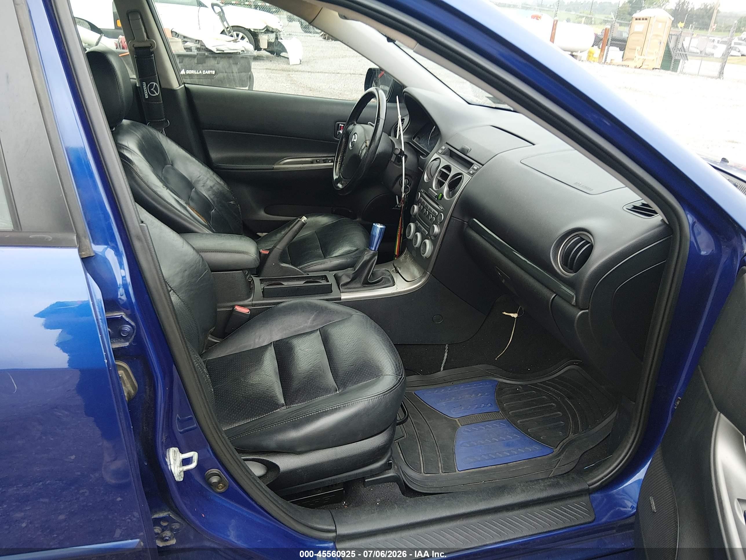 2004 Mazda Mazda6 S Blue vin: 1YVFP80D245N64100