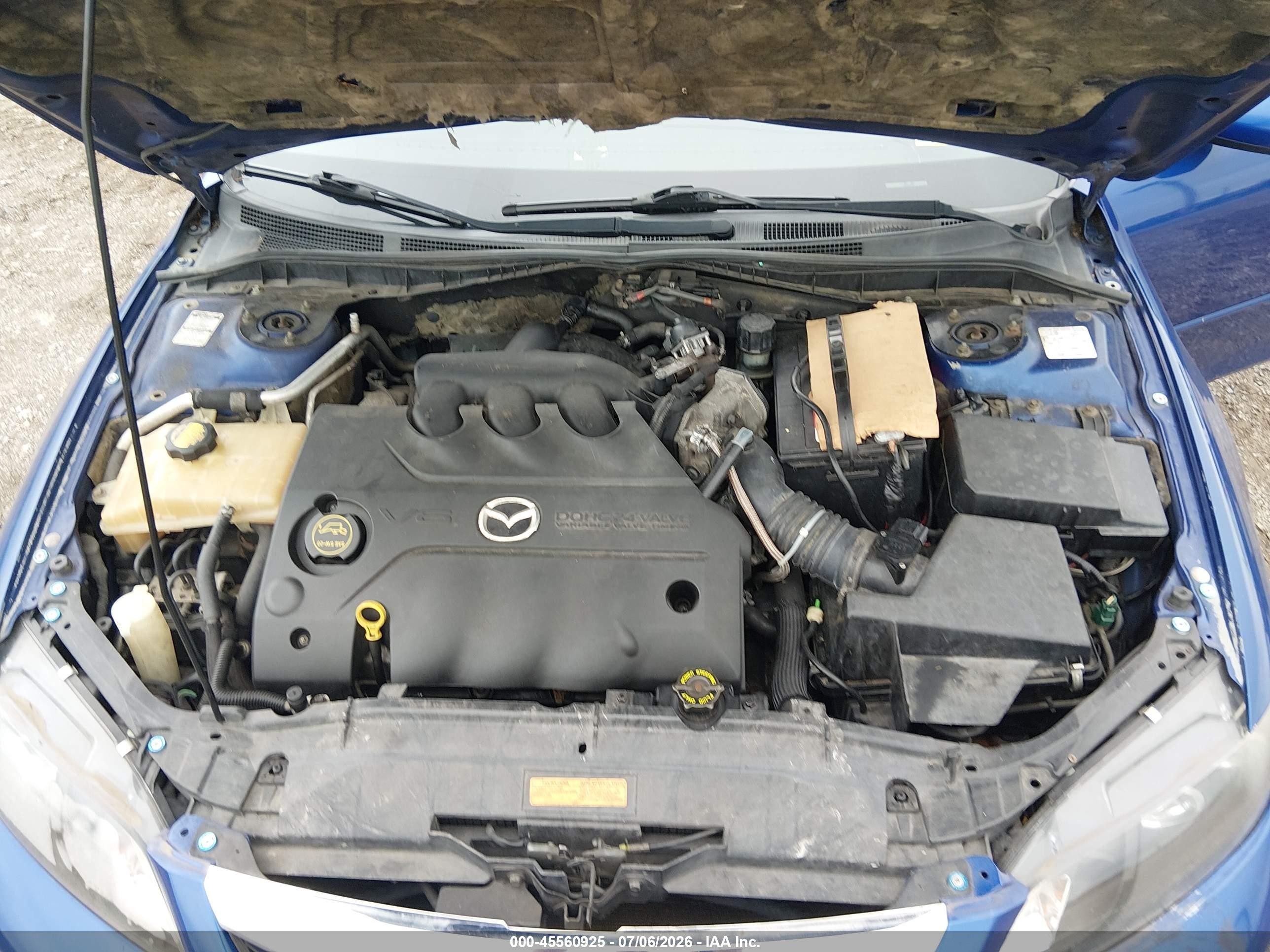 2004 Mazda Mazda6 S Blue vin: 1YVFP80D245N64100