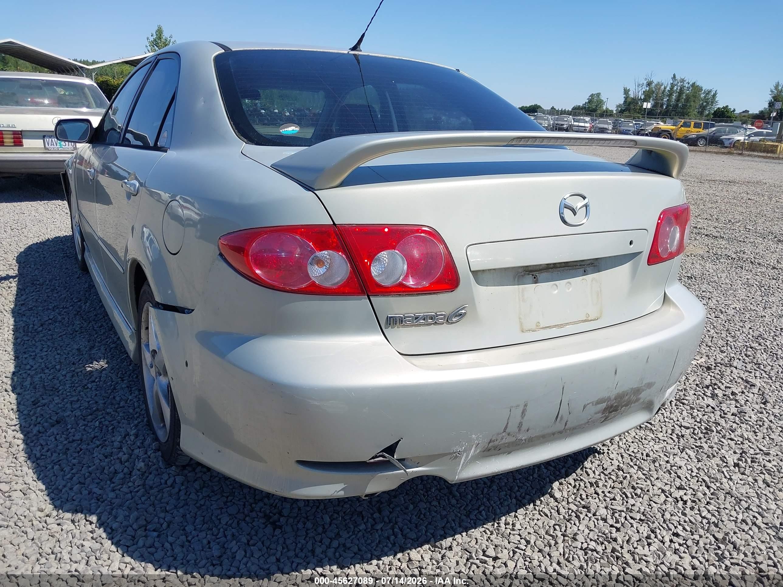 2004 Mazda Mazda6 S Gold vin: 1YVFP80D245N83195