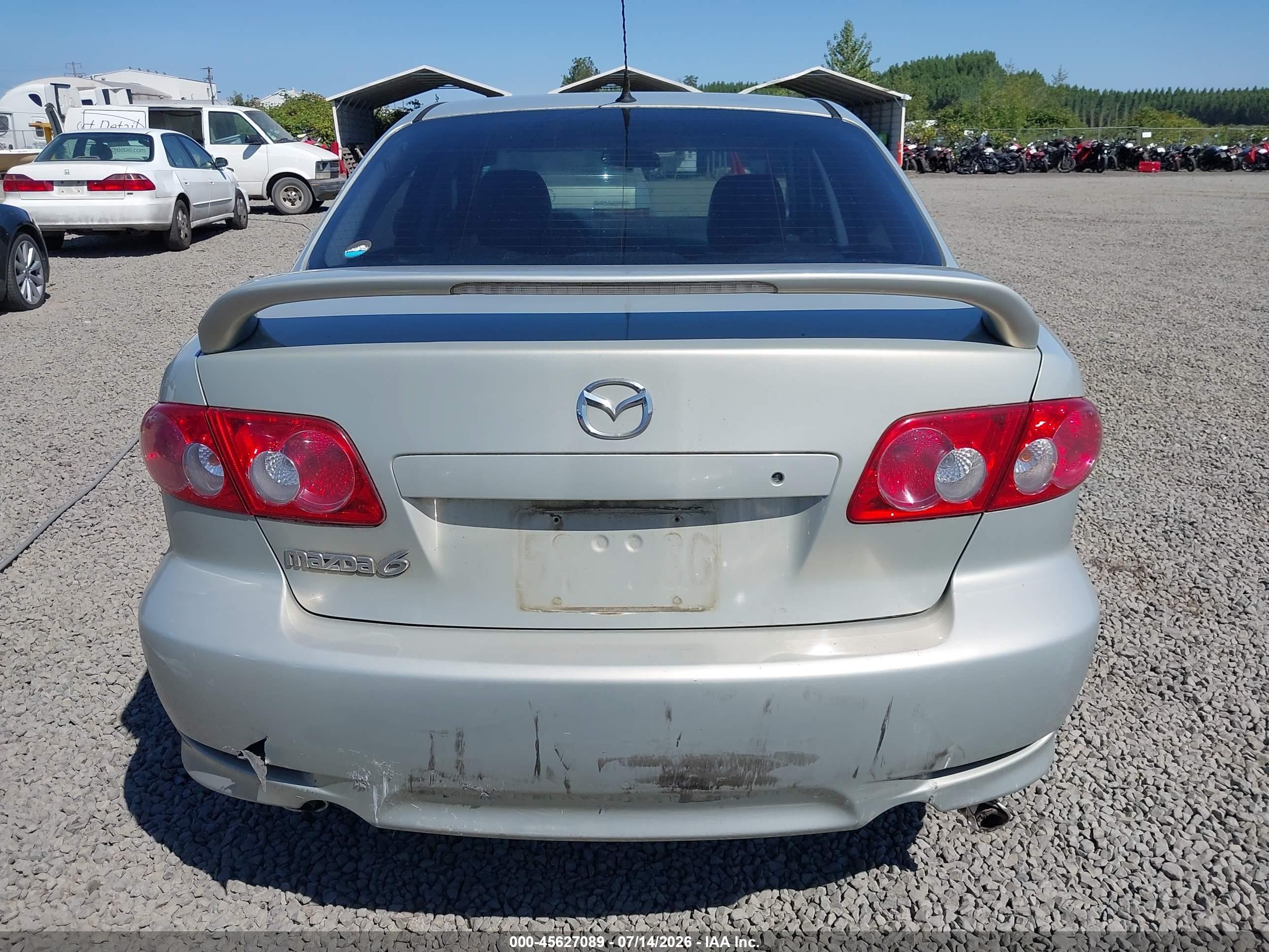 2004 Mazda Mazda6 S Gold vin: 1YVFP80D245N83195