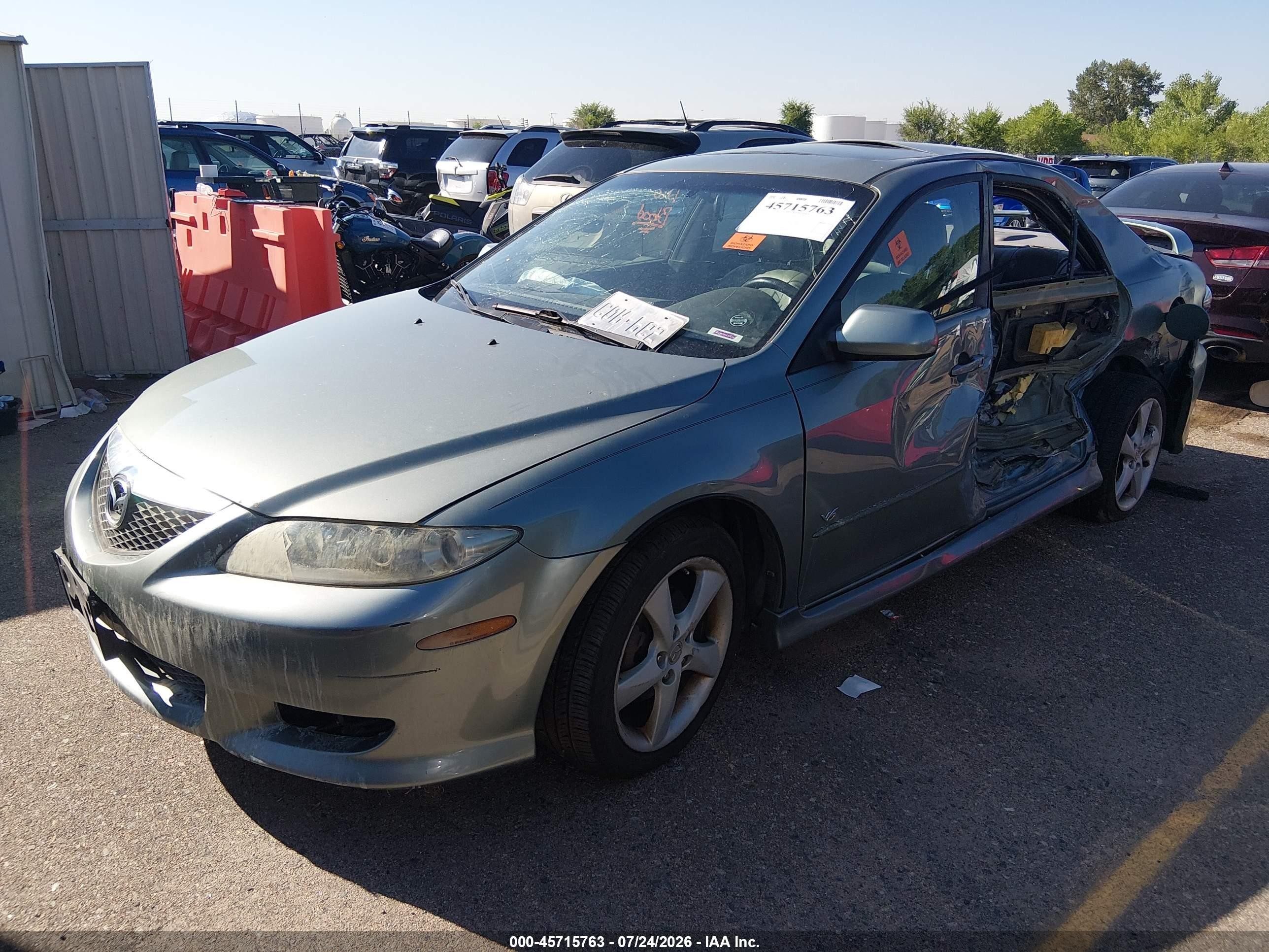 2004 Mazda Mazda6 S Green vin: 1YVFP80D745N83600