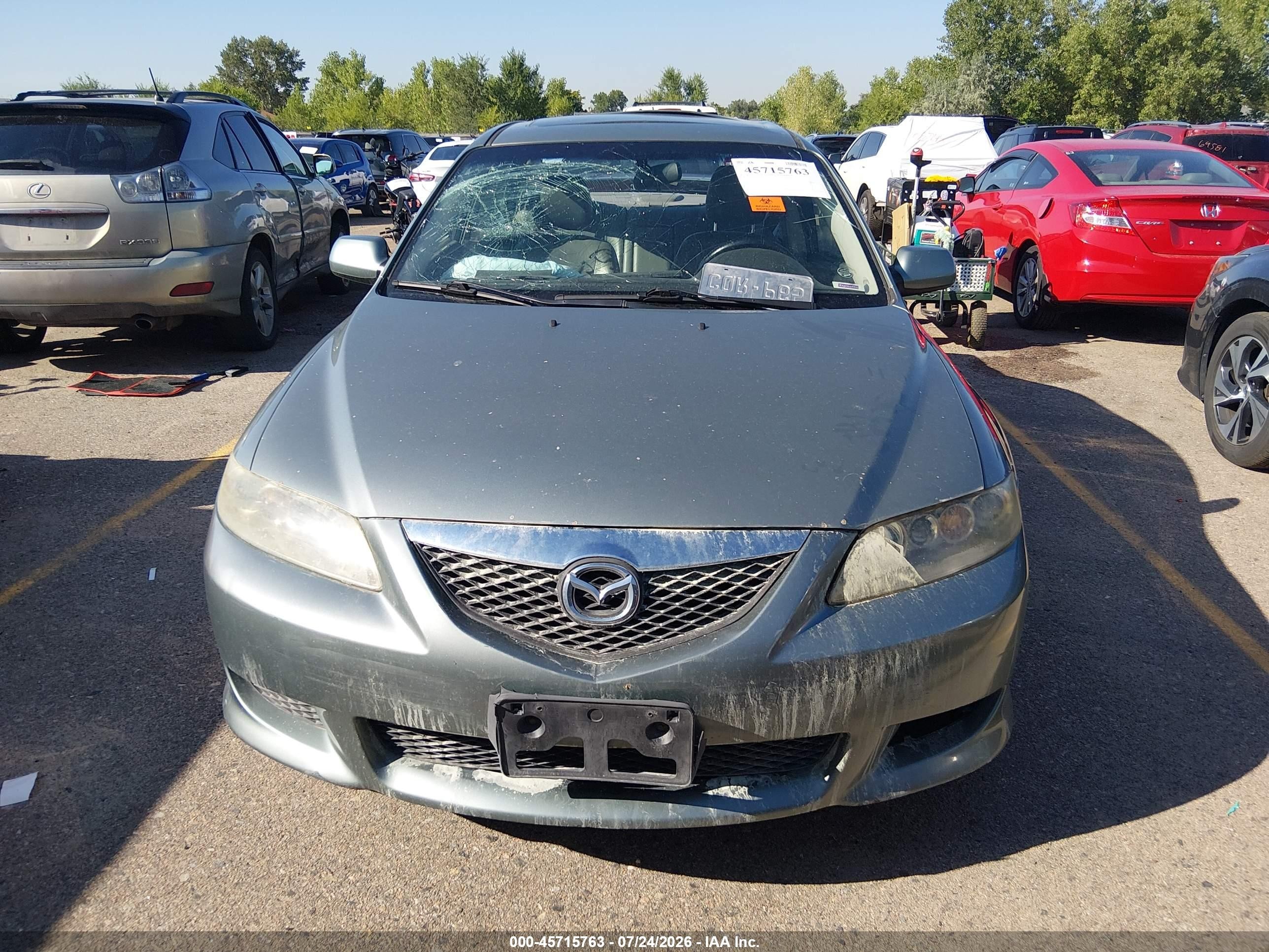2004 Mazda Mazda6 S Green vin: 1YVFP80D745N83600