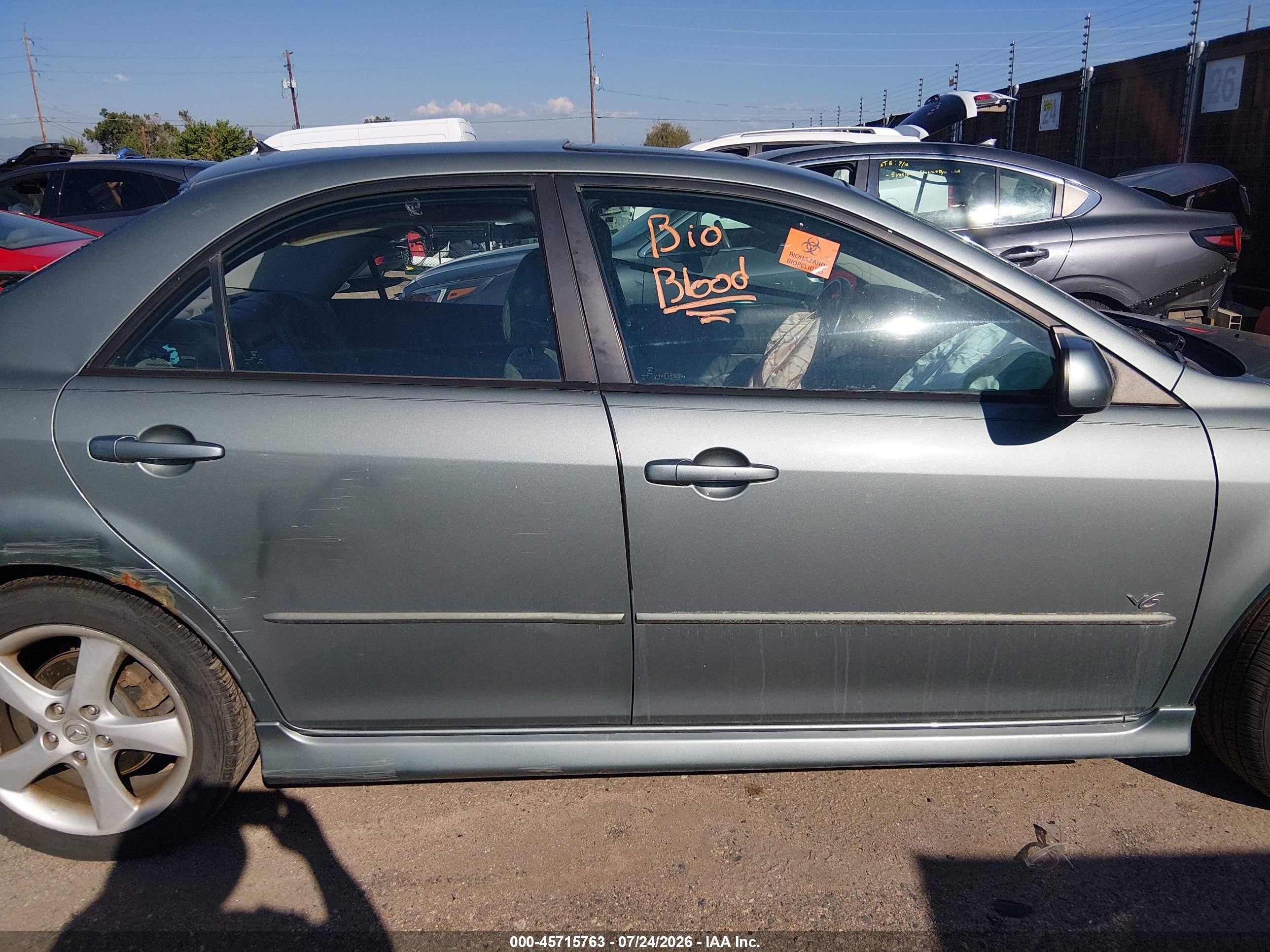 2004 Mazda Mazda6 S Green vin: 1YVFP80D745N83600