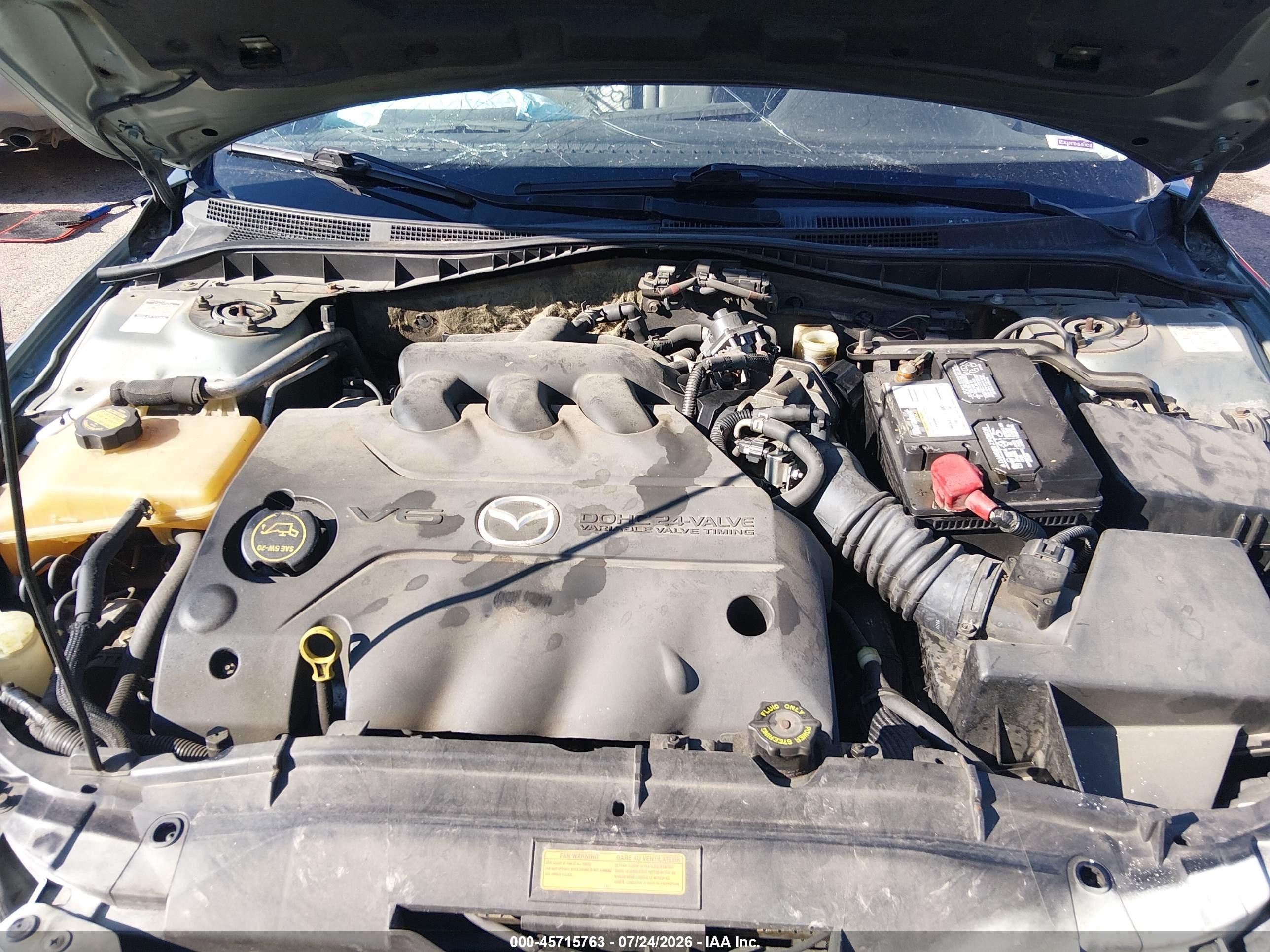 2004 Mazda Mazda6 S Green vin: 1YVFP80D745N83600