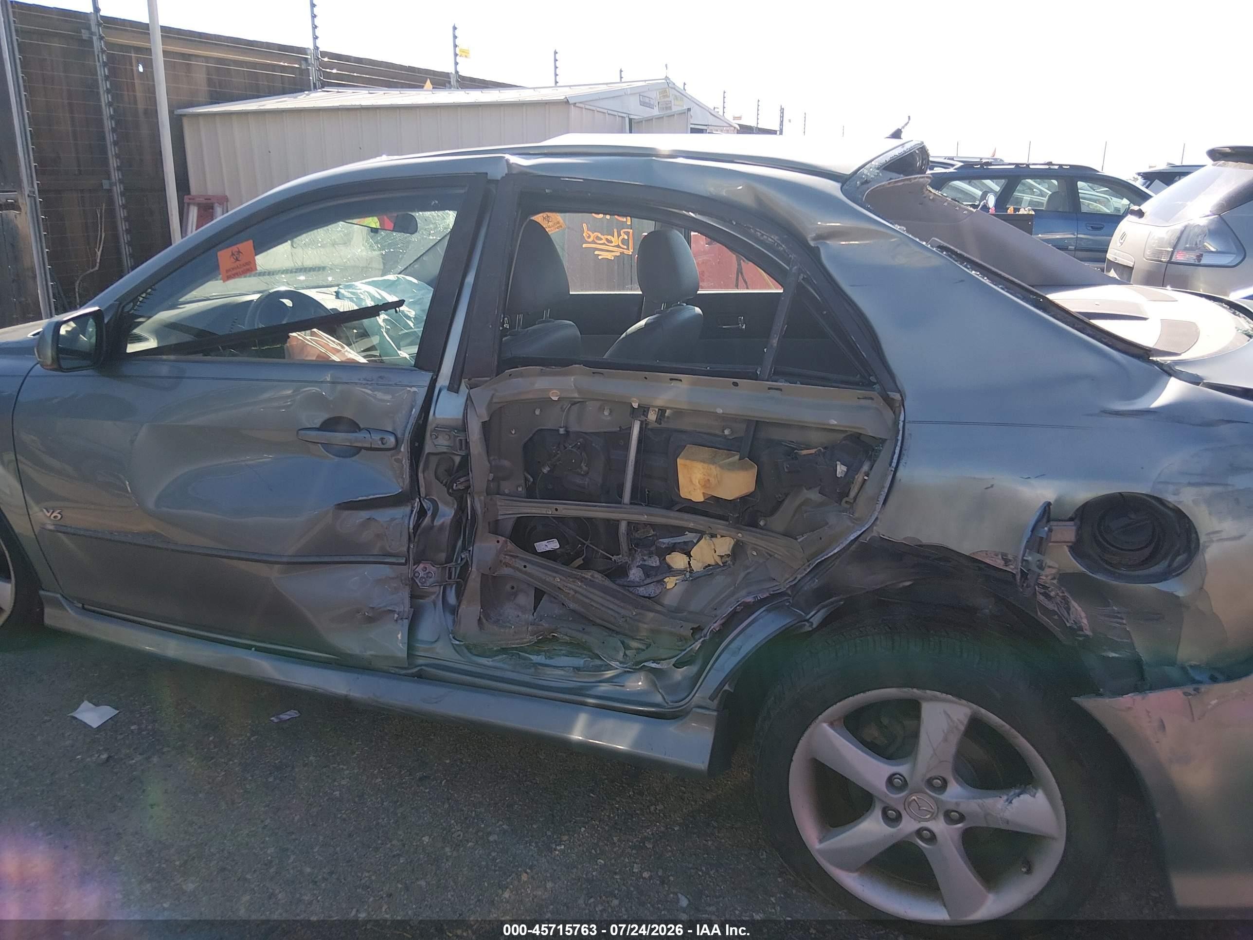 2004 Mazda Mazda6 S Green vin: 1YVFP80D745N83600