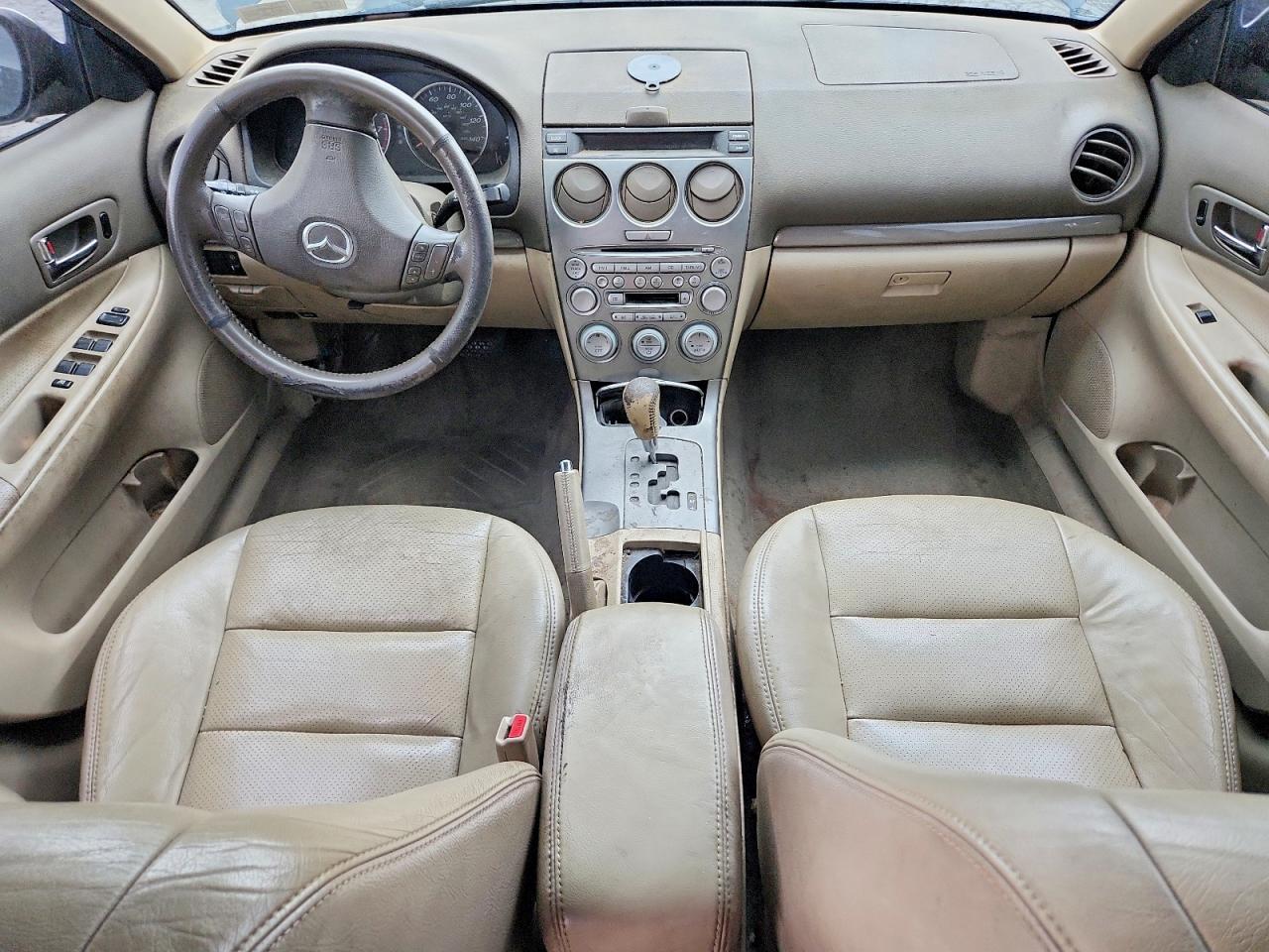 2004 Mazda 6 S Black vin: 1YVFP80D945N08834